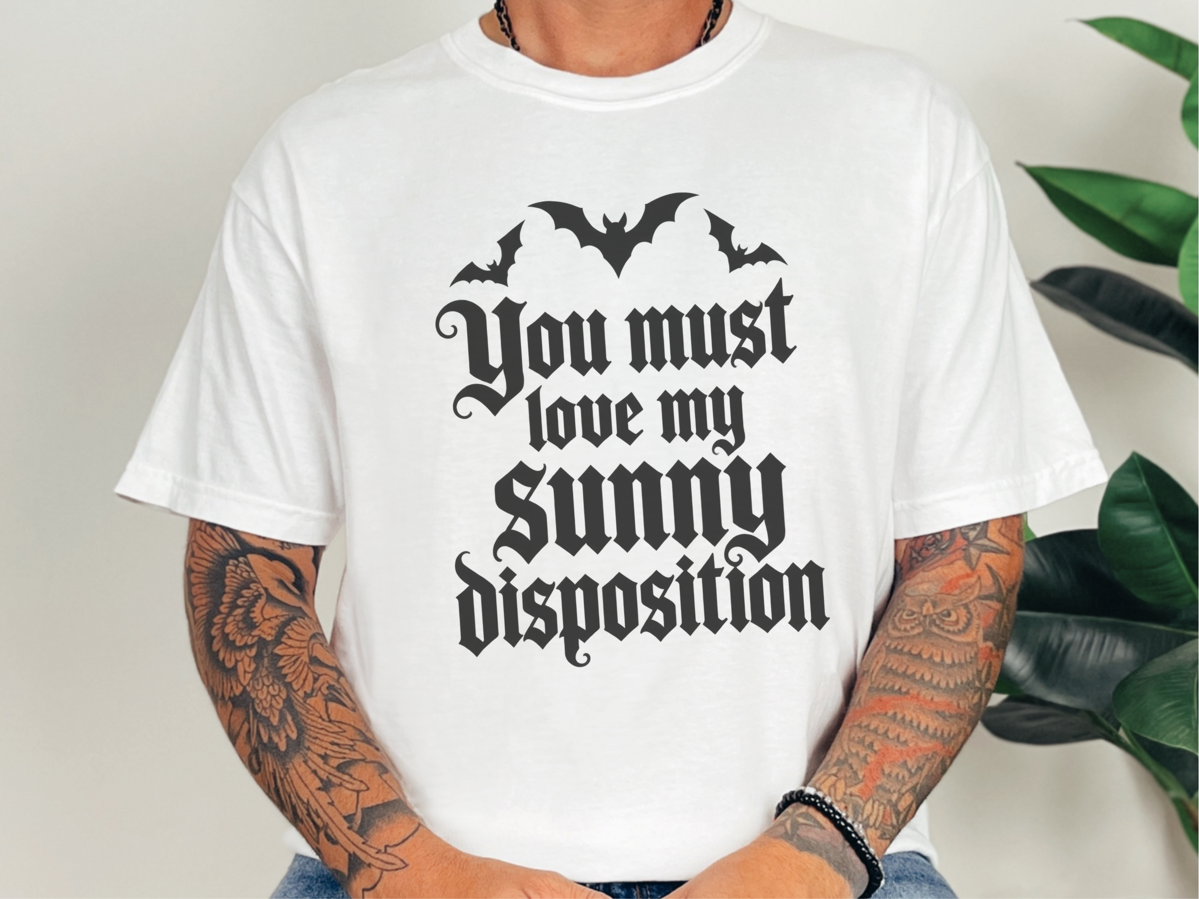Sunny Disposition Gothic Bats funny shirt - photo 2