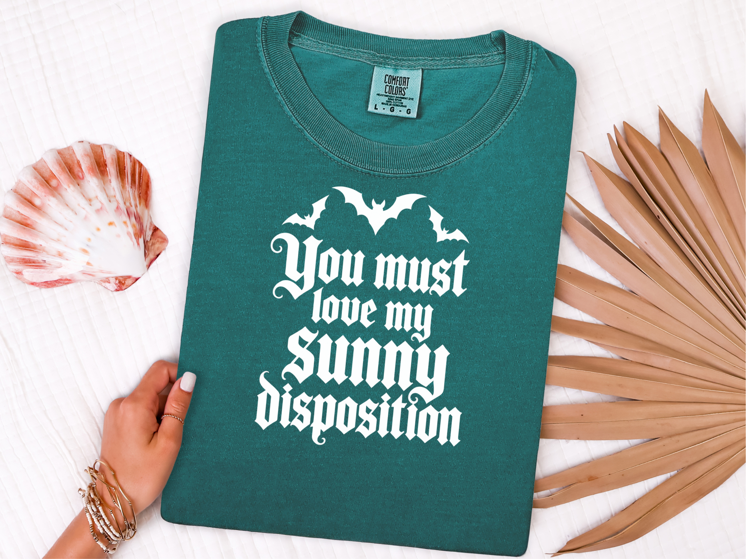 Sunny Disposition Gothic Bats funny shirt - photo 8