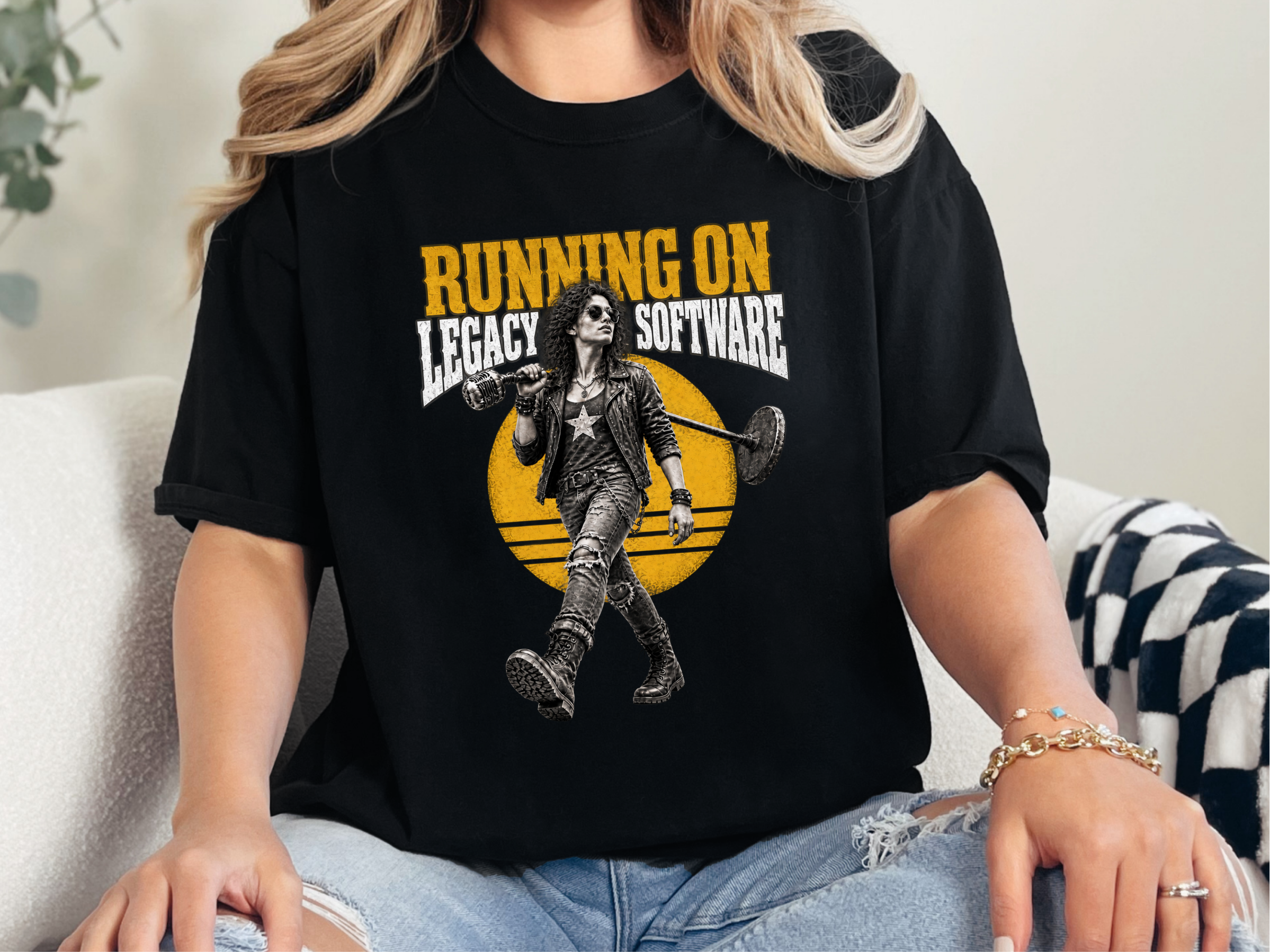 Rocker Woman Legacy Software funny shirt - photo 3