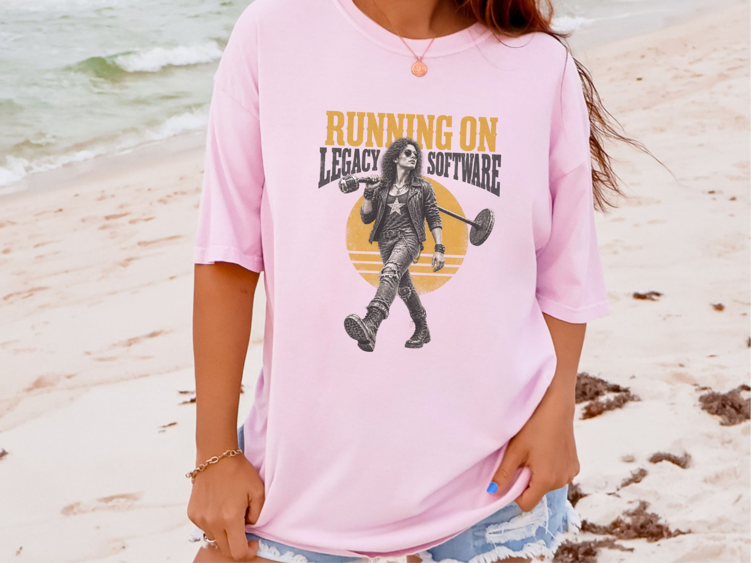 Rocker Woman Legacy Software funny shirt - photo 7