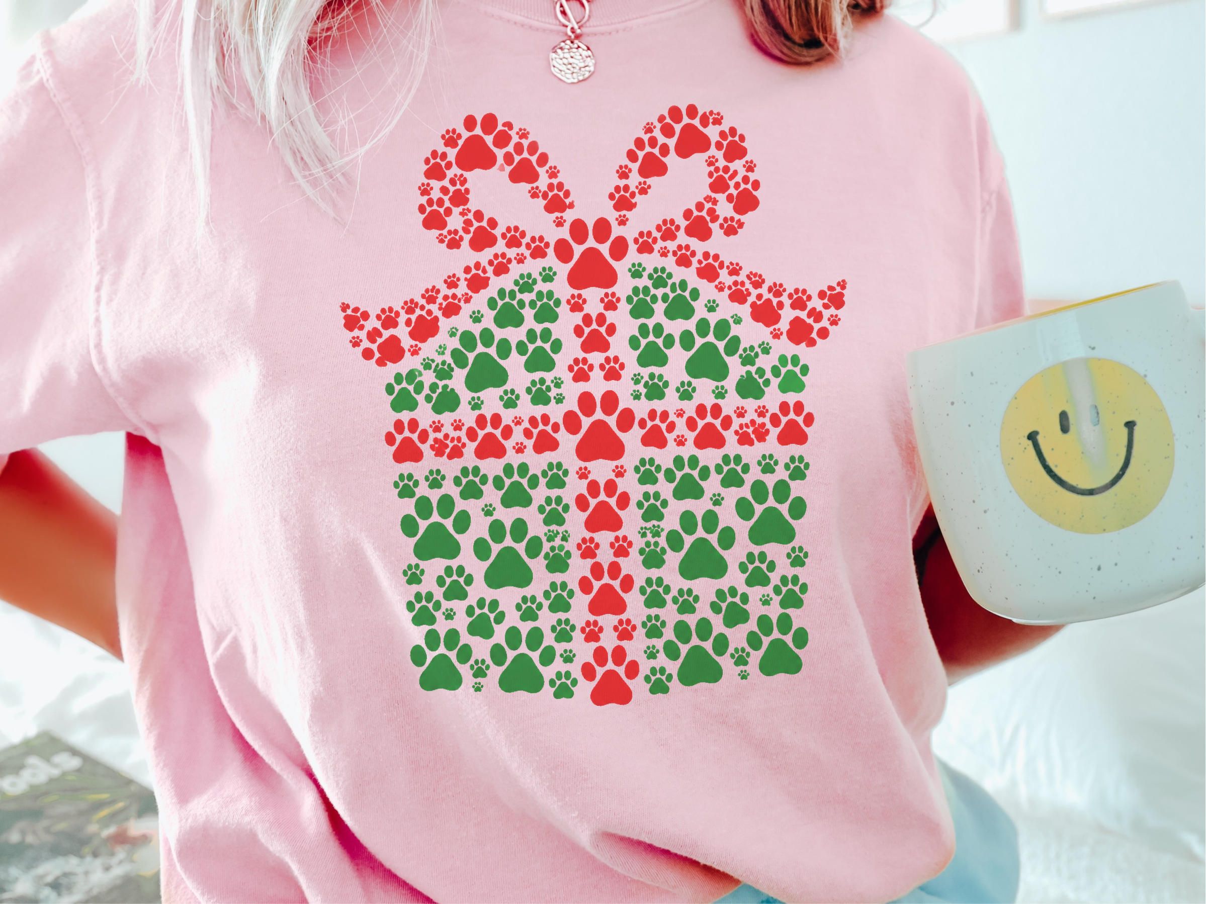 Christmas Paw Print Gift Box - photo 1