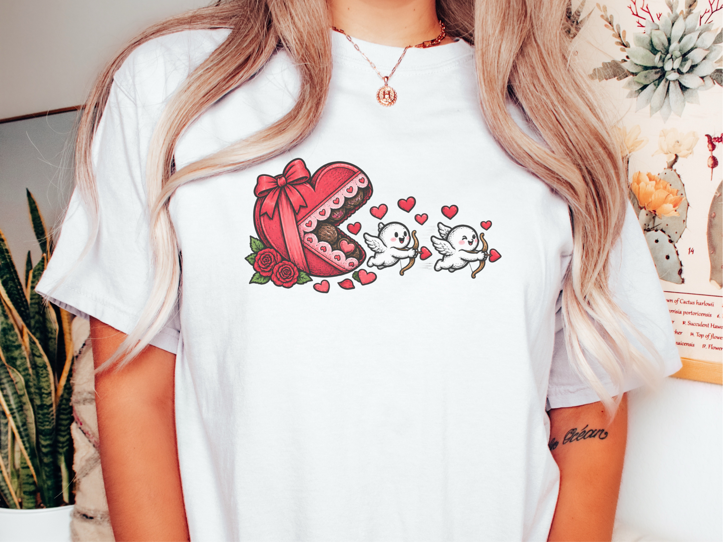 Cupid Cherubs Chocolate Heart funny shirt - photo 1