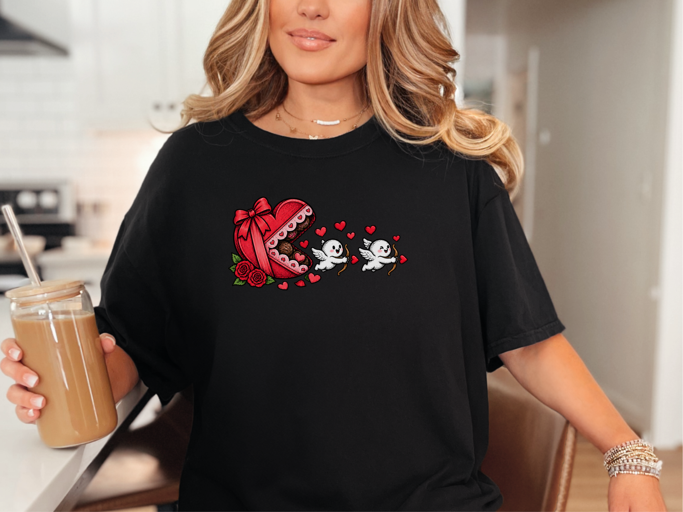 Cupid Cherubs Chocolate Heart funny shirt - photo 2