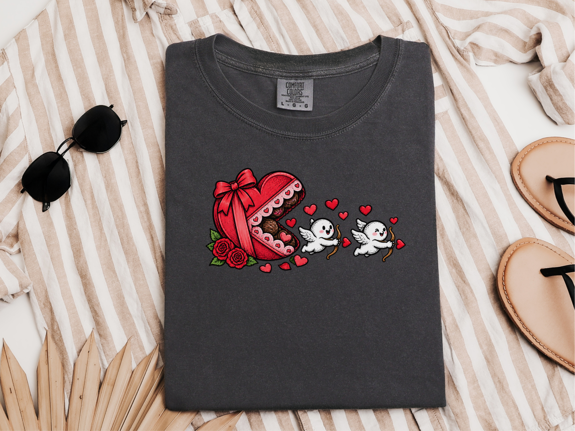Cupid Cherubs Chocolate Heart funny shirt - photo 3