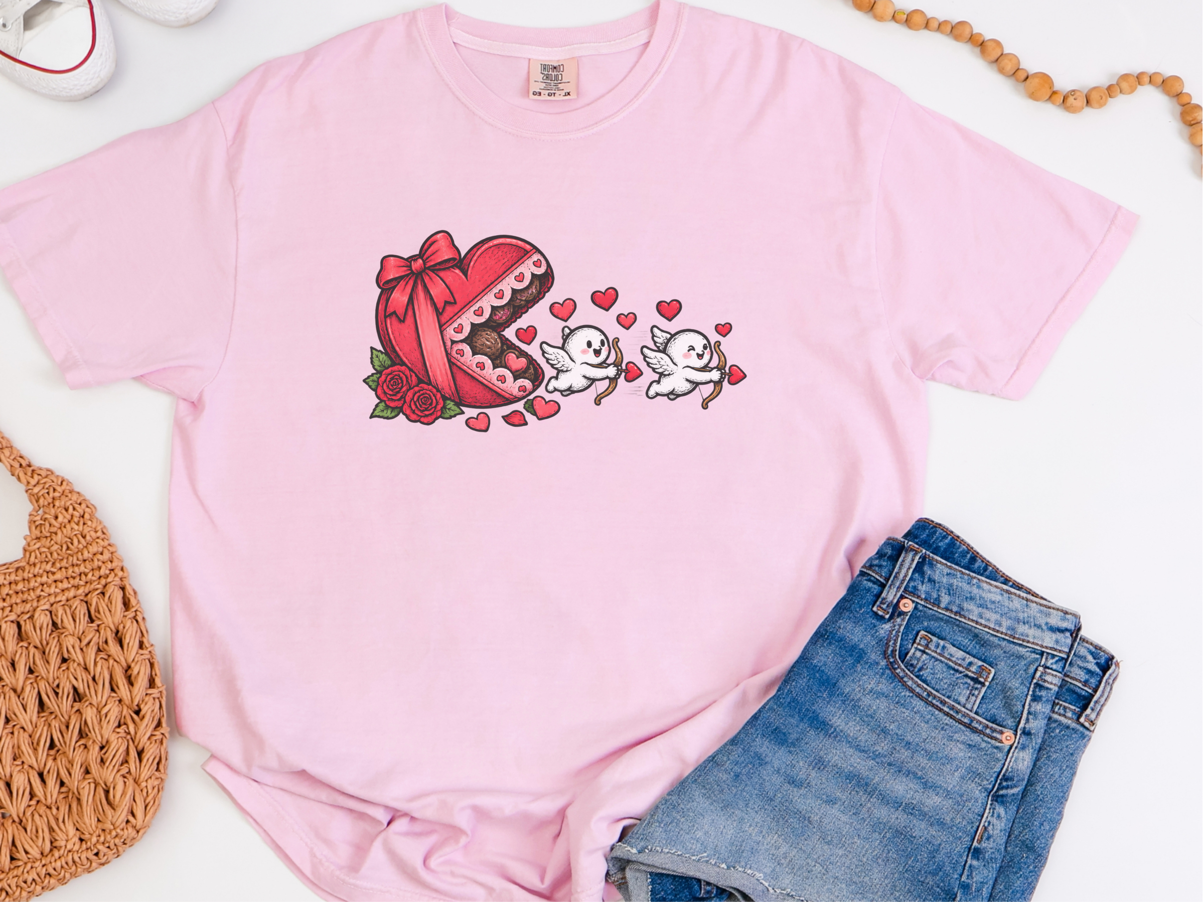 Cupid Cherubs Chocolate Heart funny shirt - photo 8