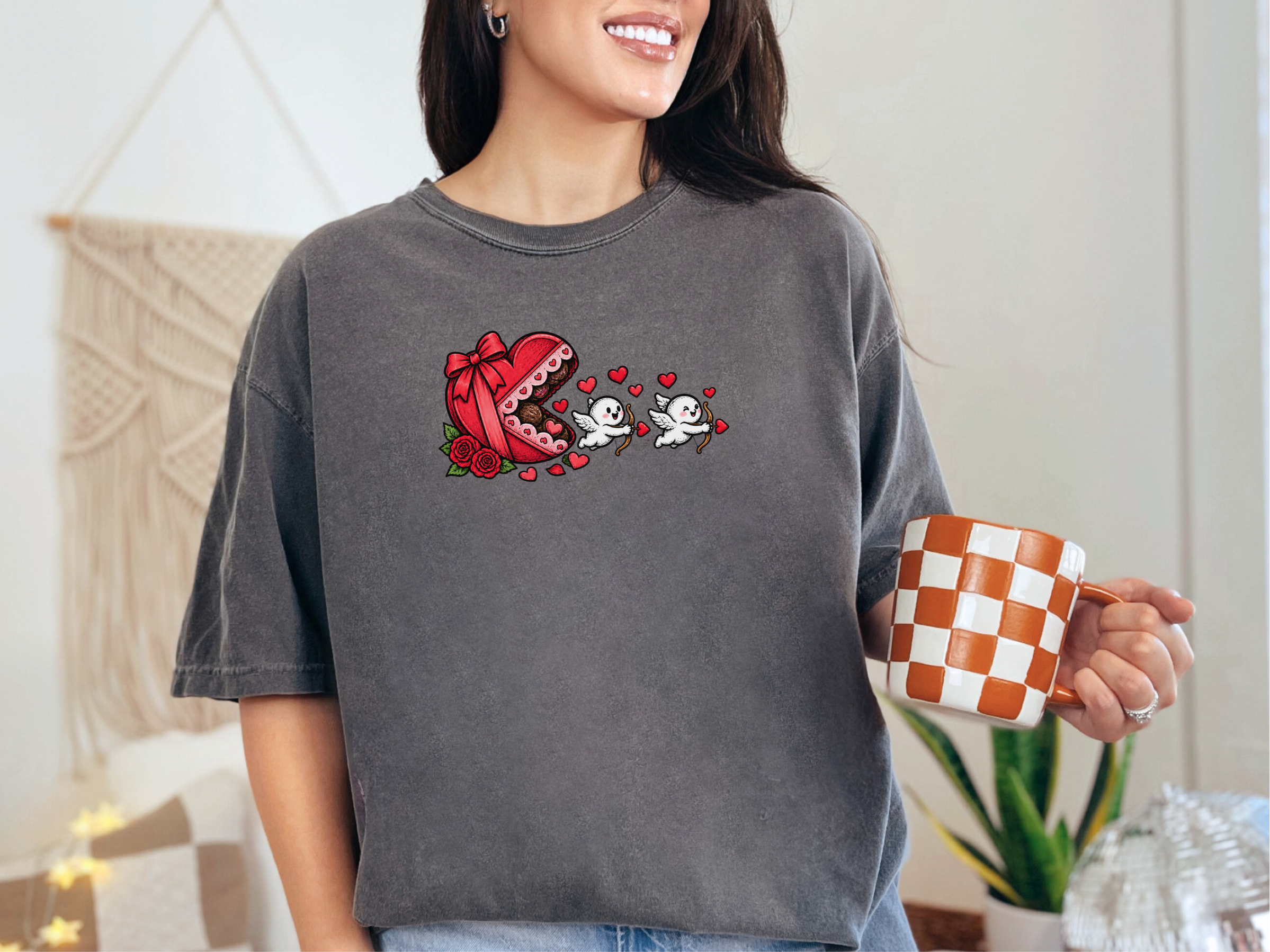 Cupid Cherubs Chocolate Heart funny shirt - photo 4