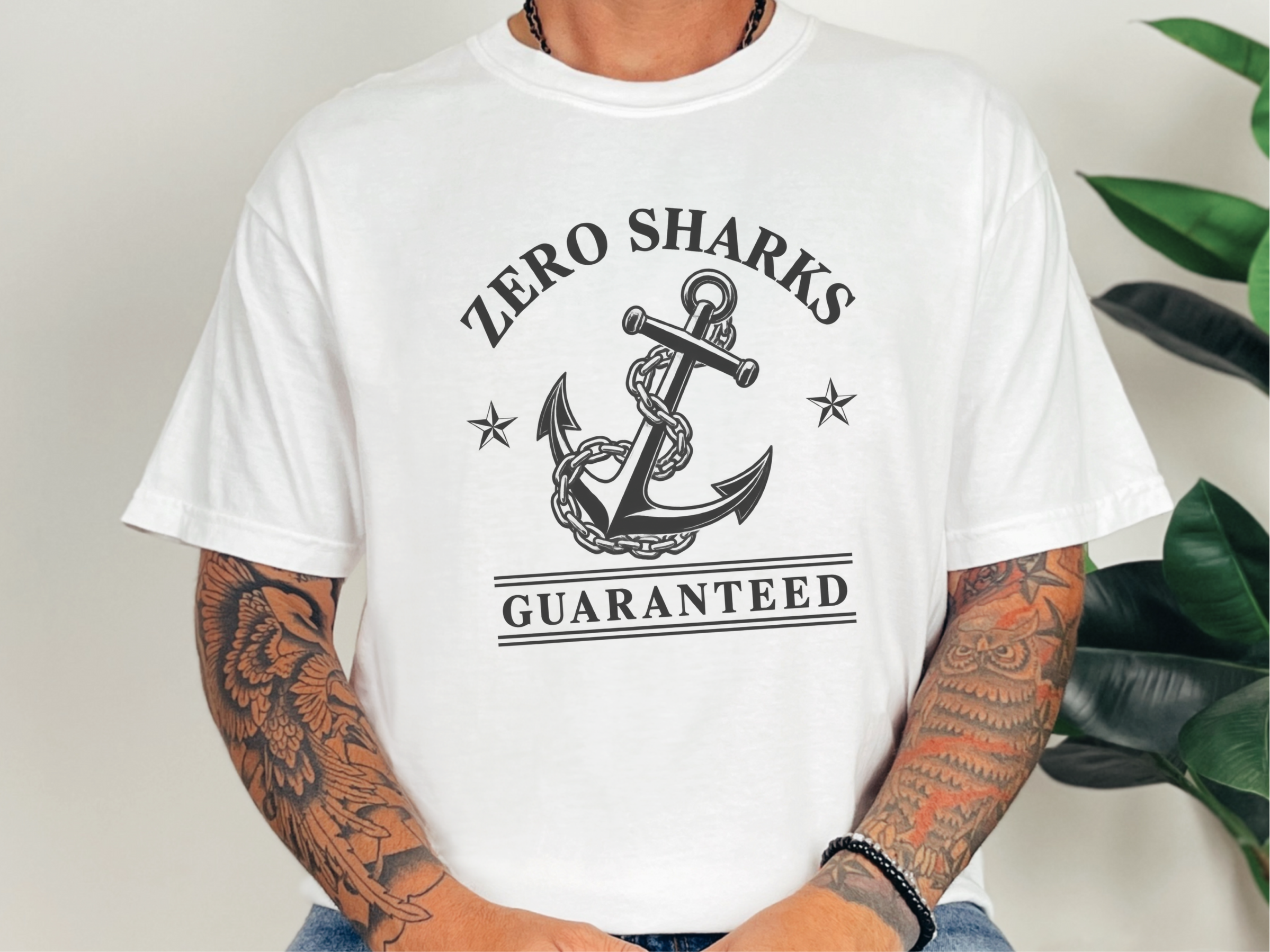 Zero Sharks Guaranteed Anchor funny shirt - photo 1