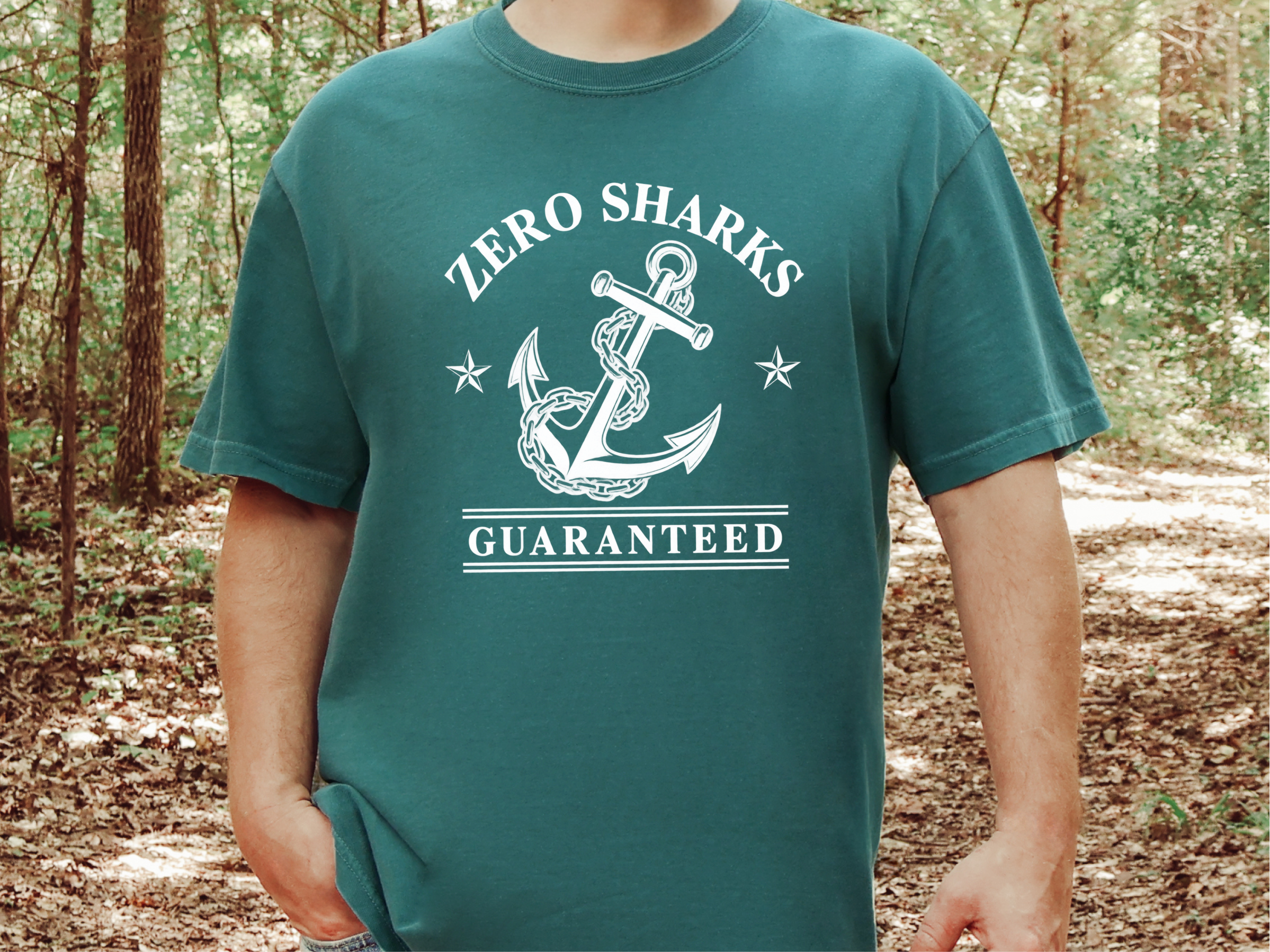 Zero Sharks Guaranteed Anchor funny shirt - photo 8