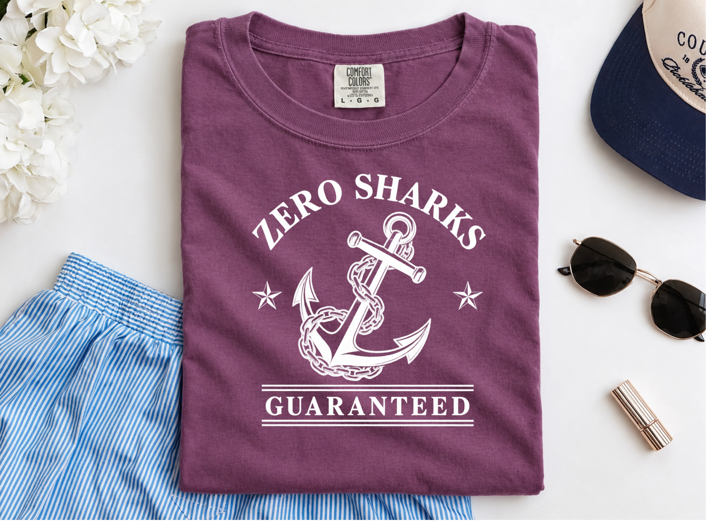 Zero Sharks Guaranteed Anchor funny shirt - photo 5