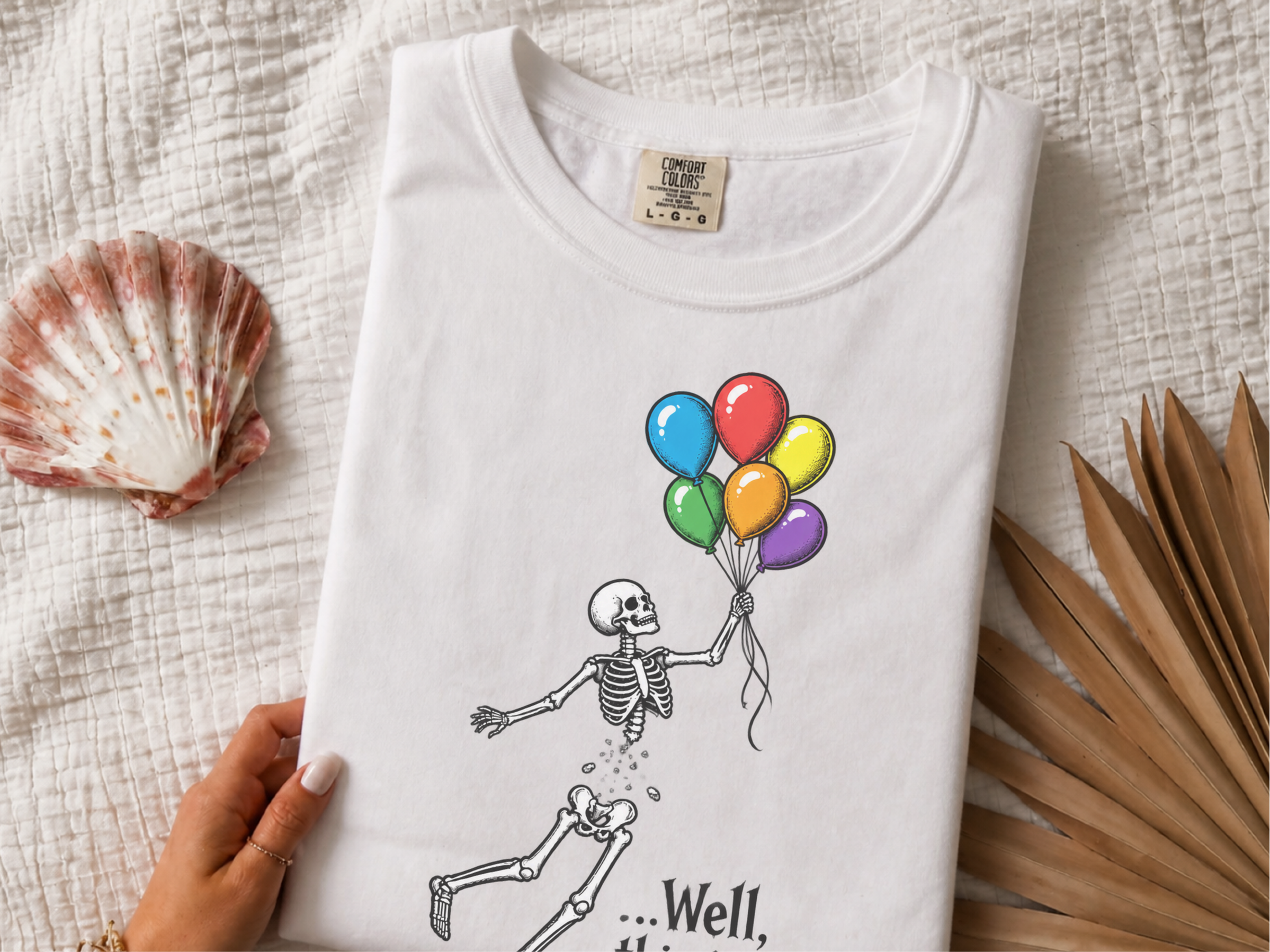 Floating Separated Skeleton Balloons funny shirt - photo 2