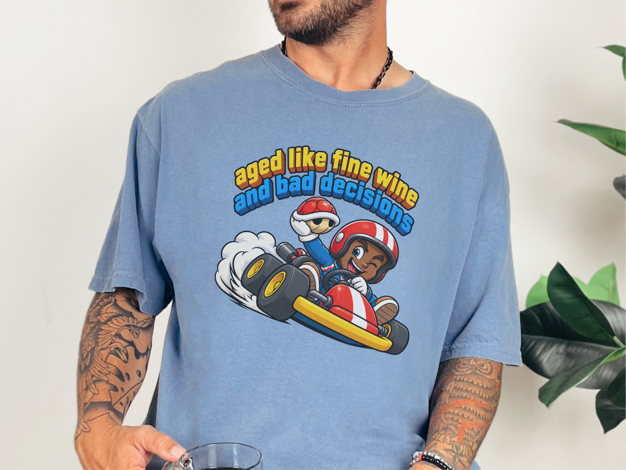 Kart Racer Fine Wine funny shirt - photo 5