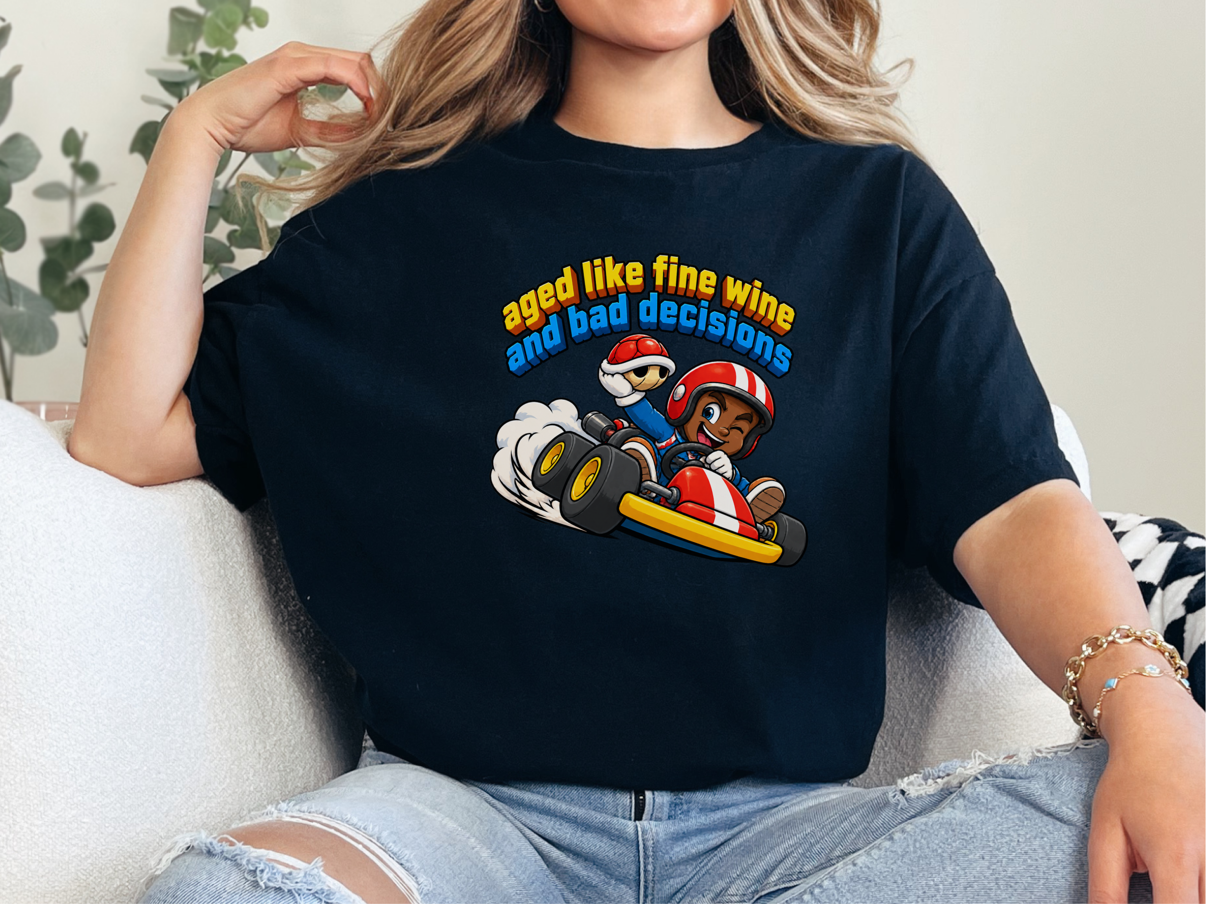 Kart Racer Fine Wine funny shirt - photo 3