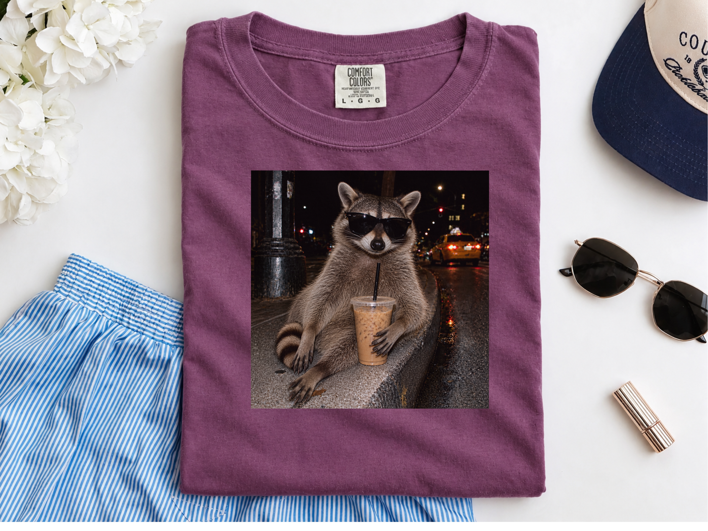 Cool Raccoon Iced Coffee funny shirt - photo 7