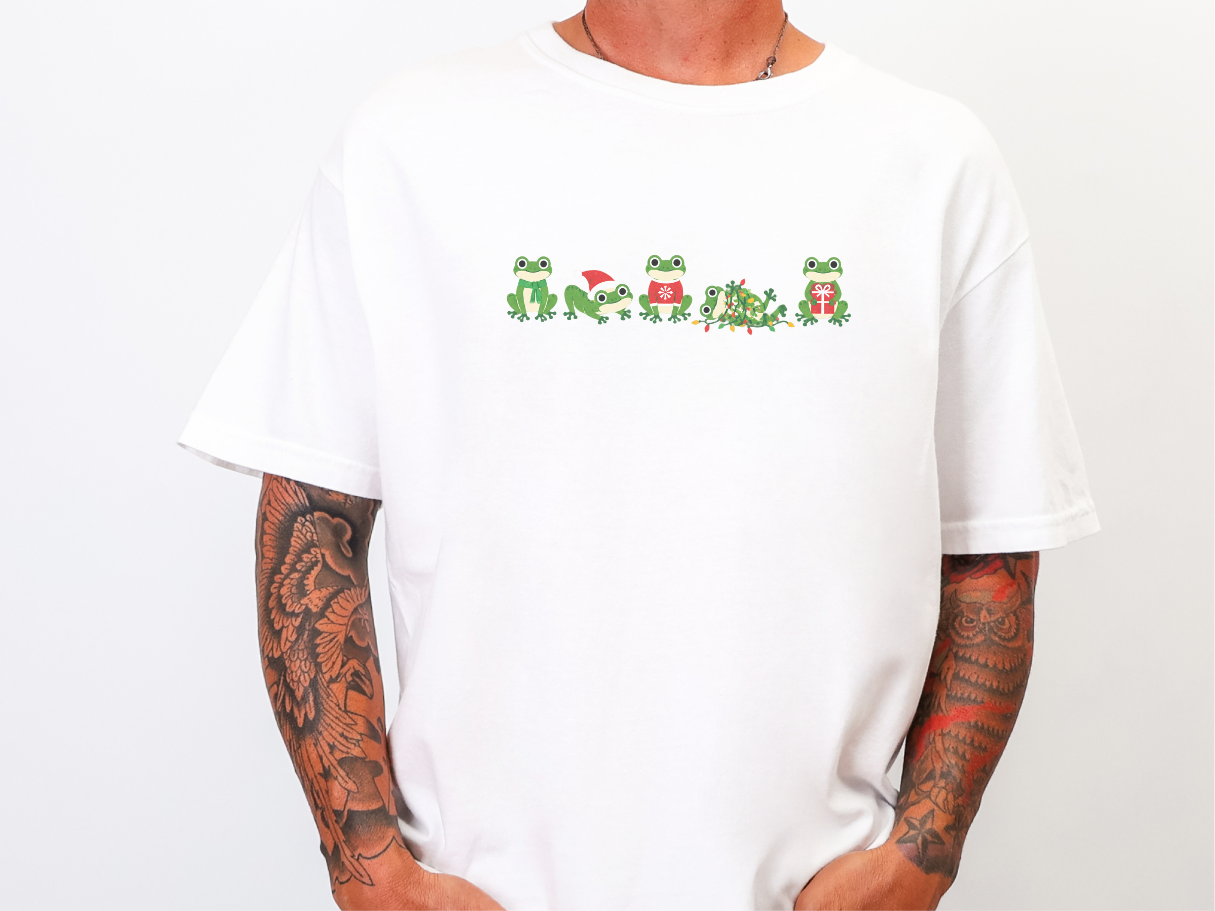 Sir Froggy Christmas Lineup funny shirt - photo 3