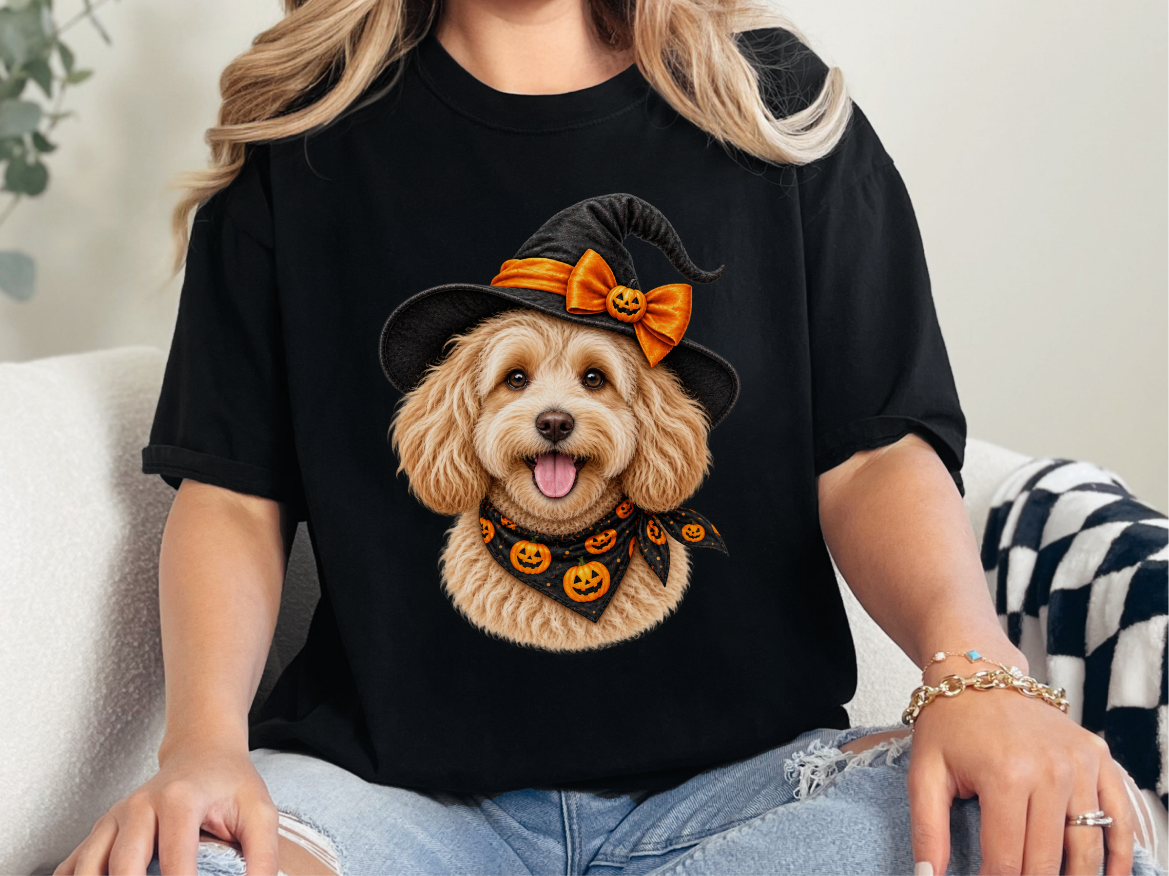 Maltipoo Halloween Witch Hat - photo 3