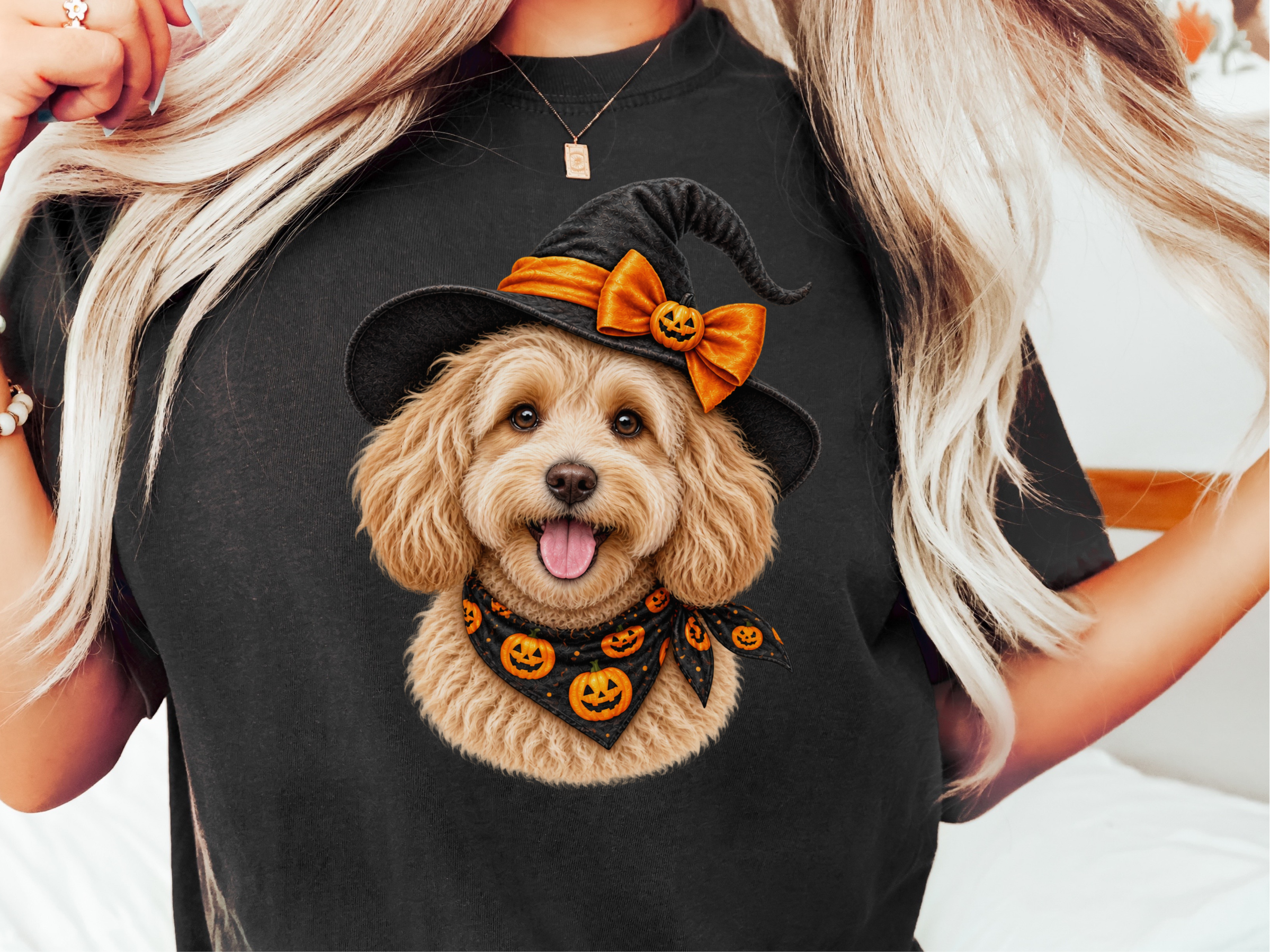 Maltipoo Halloween Witch Hat - photo 1