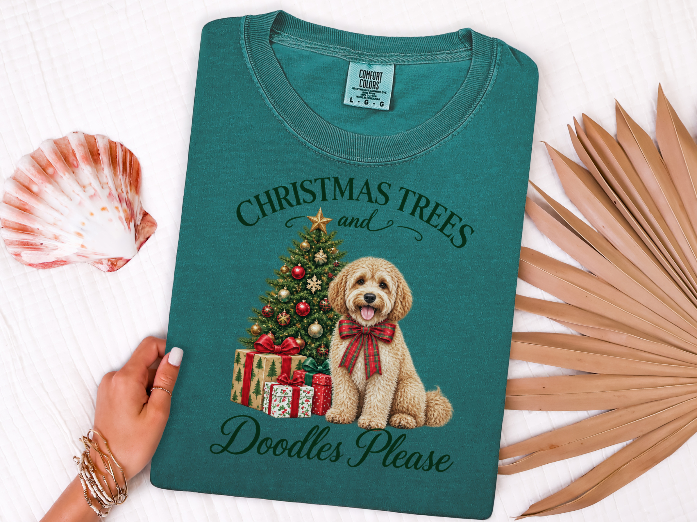 Maltipoo Christmas Tree Holiday doodle dog shirt - photo 8