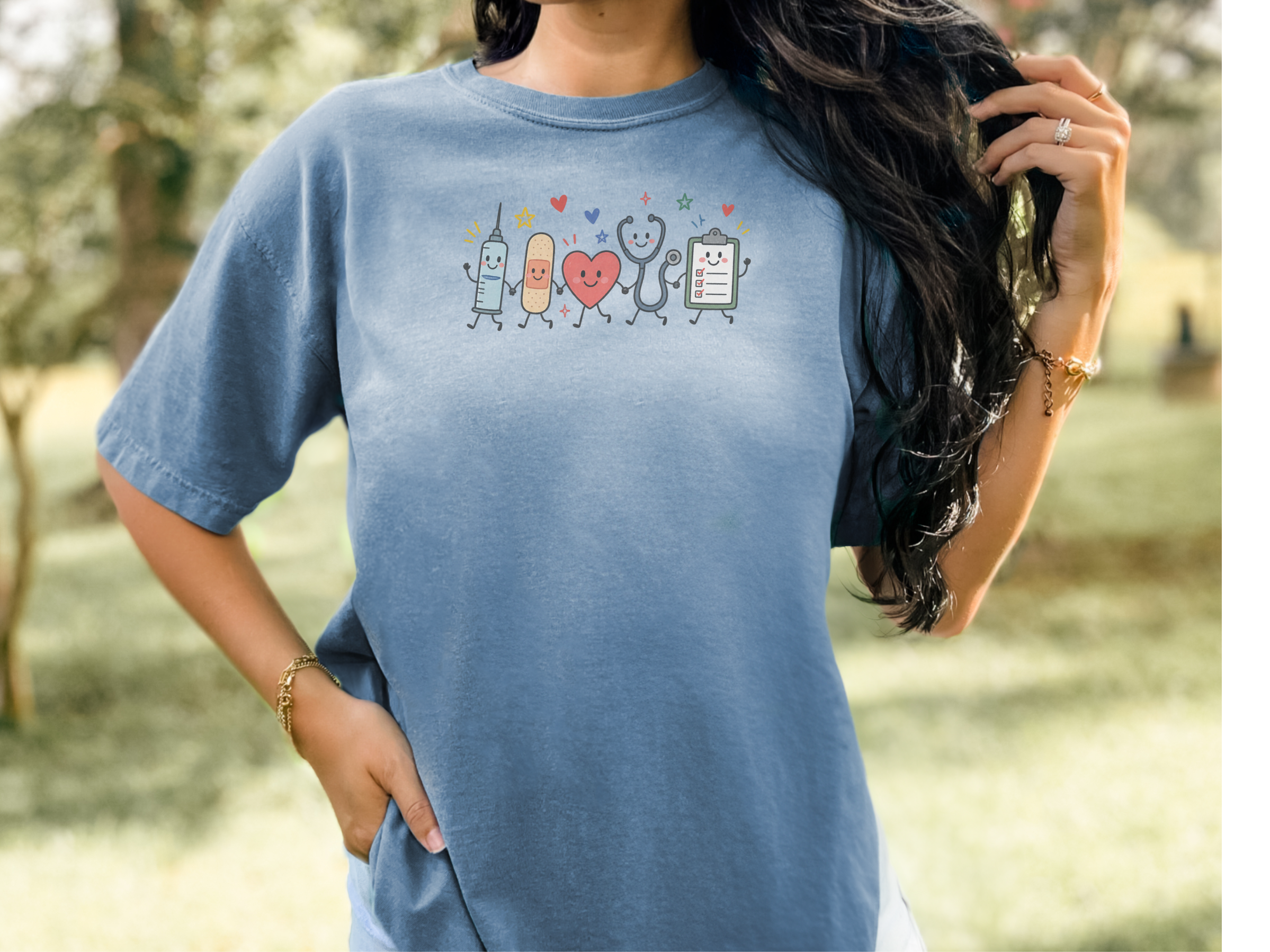 Happy Medical Friends Holding Hands funny shirt - photo 5