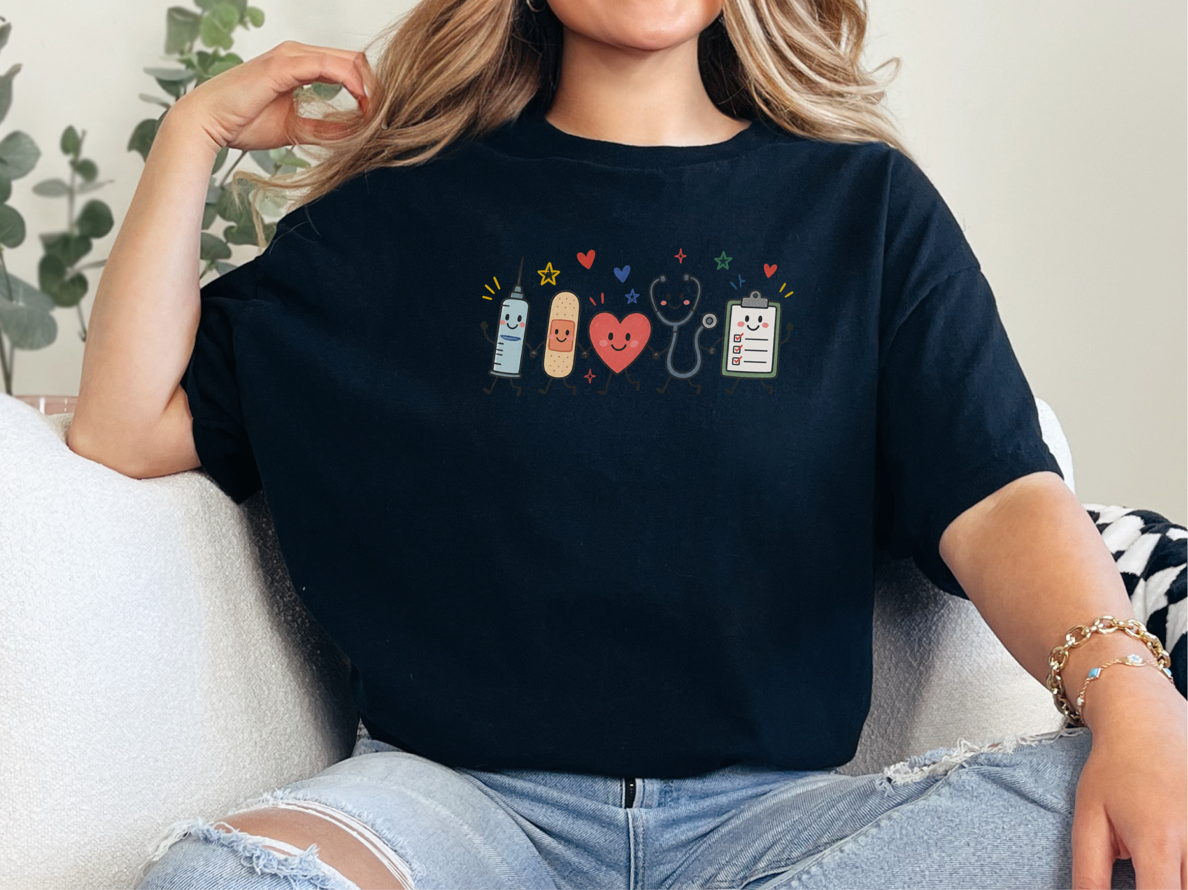 Happy Medical Friends Holding Hands funny shirt - photo 2