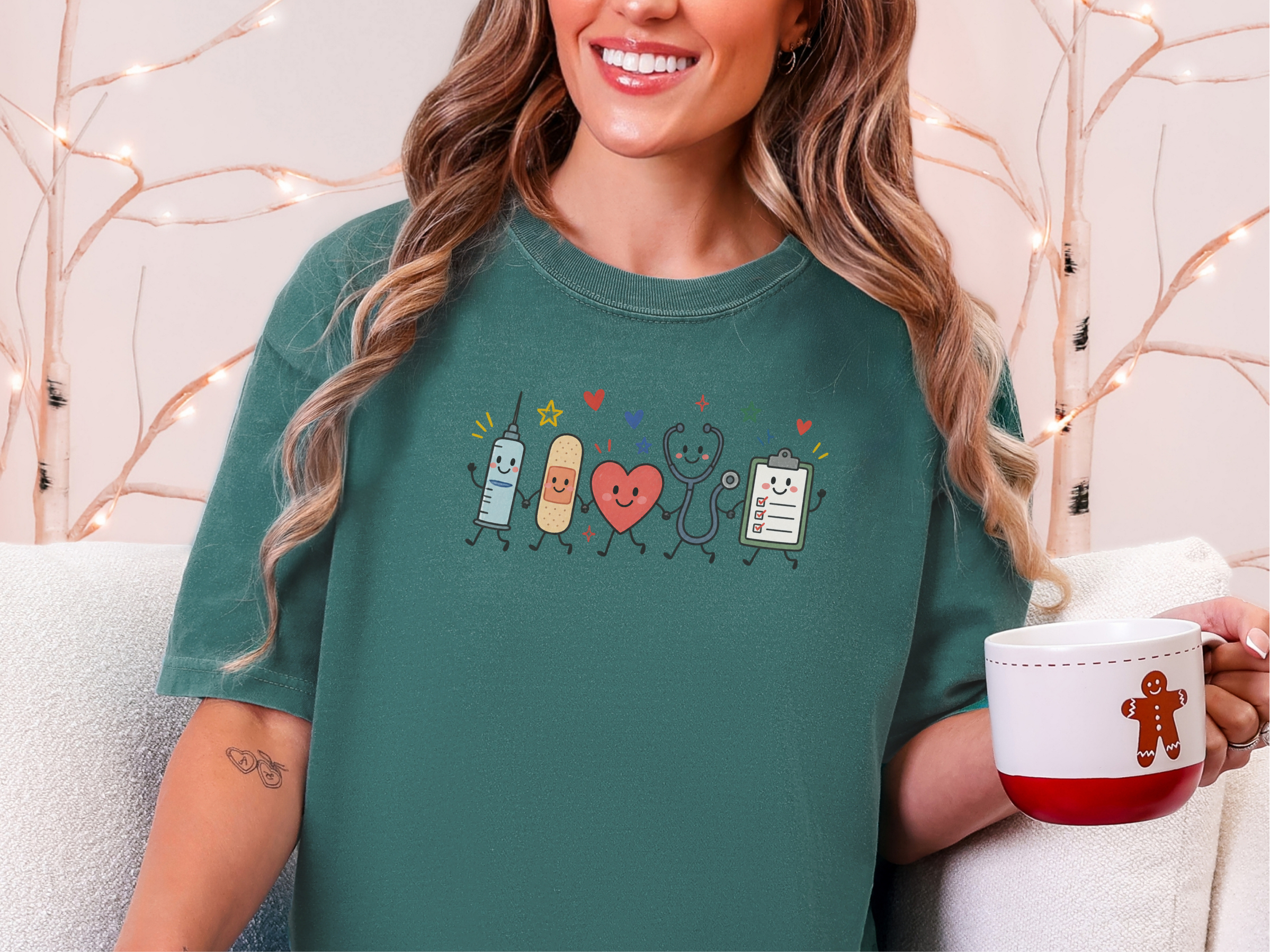 Happy Medical Friends Holding Hands funny shirt - photo 8