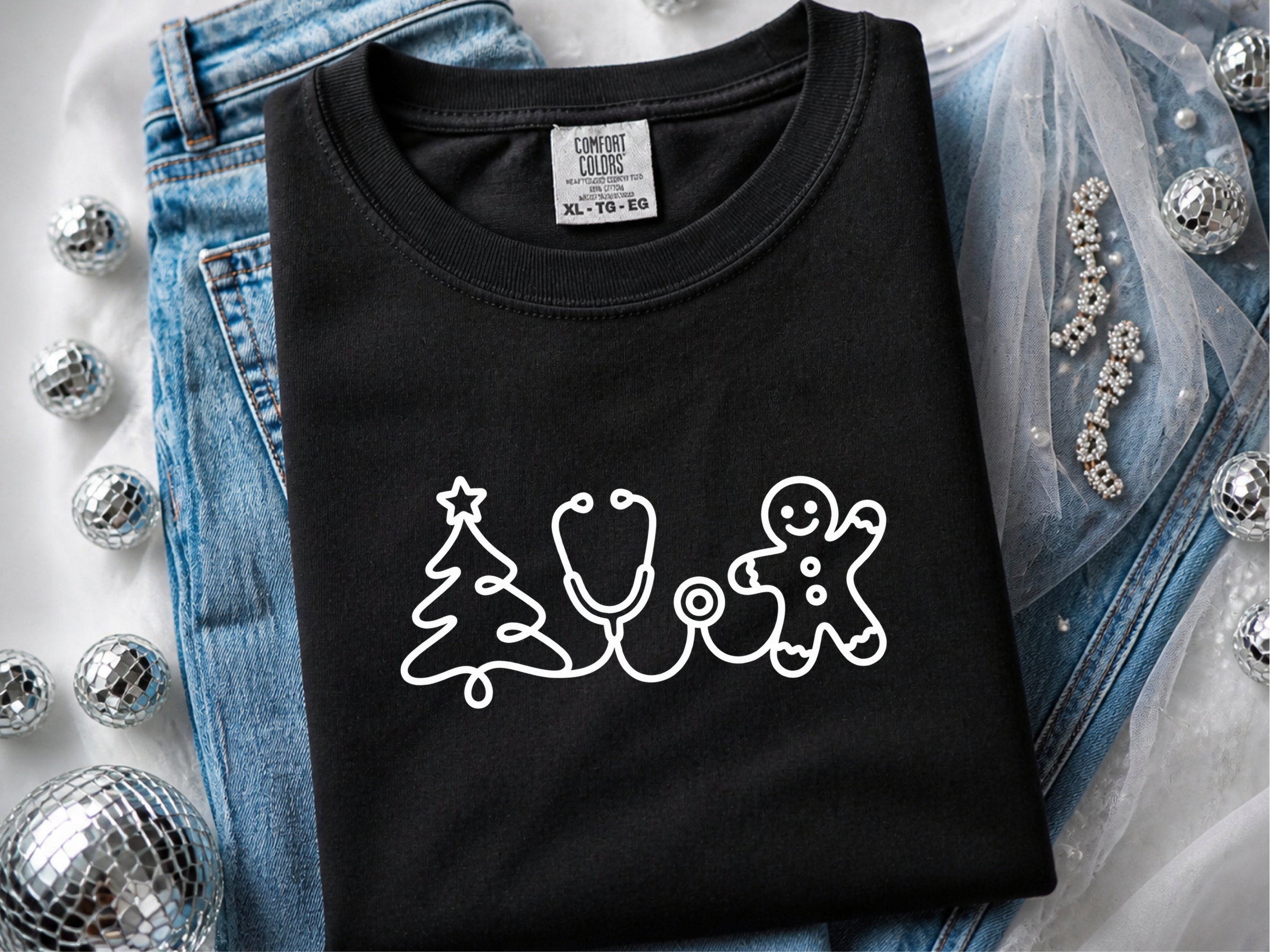 Christmas Tree Stethoscope Gingerbread Man