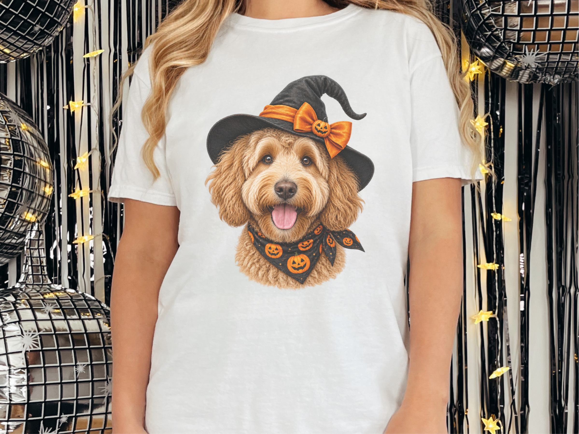Halloween Golden Doodle Witch Hat - photo 2