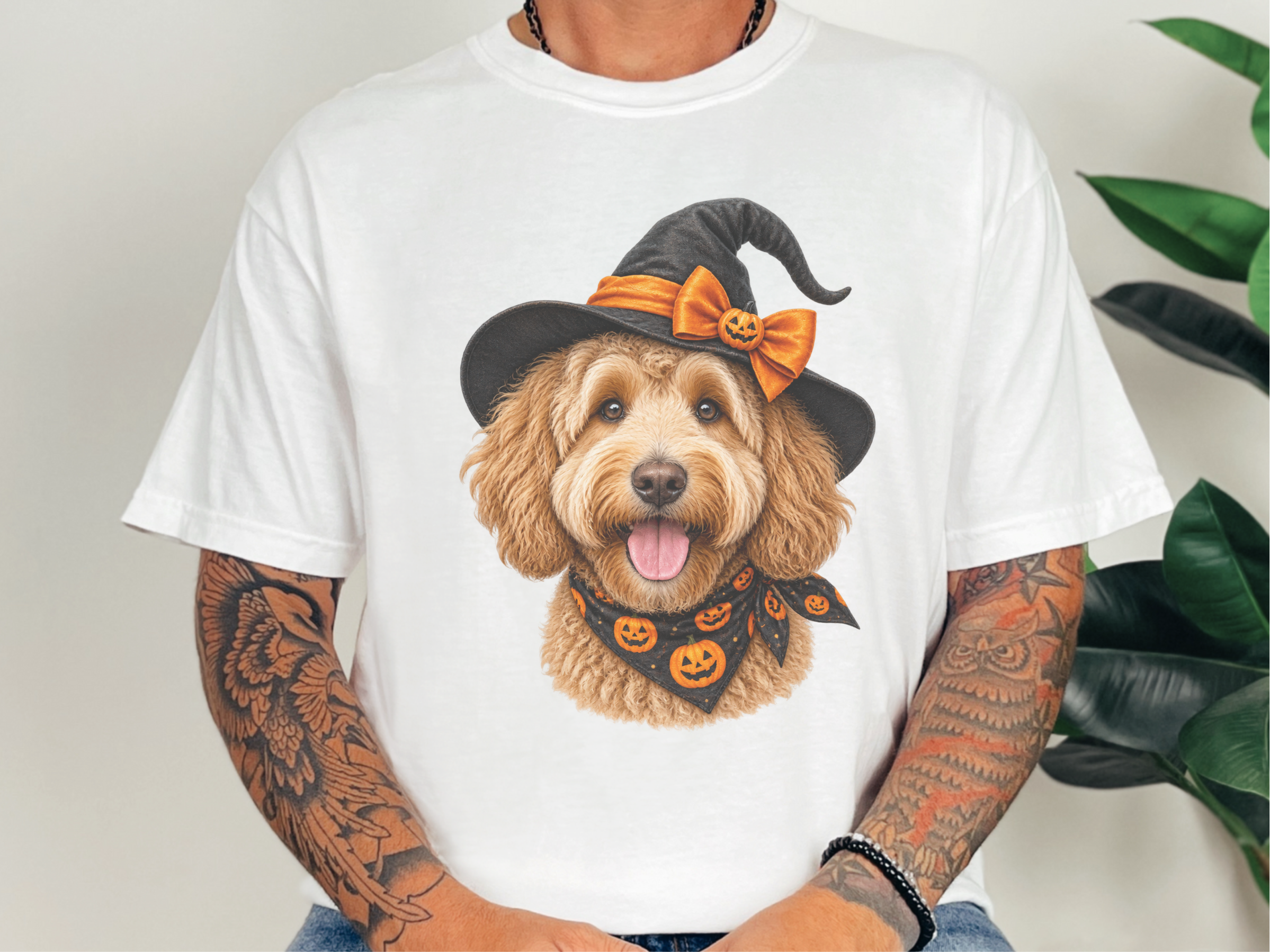 Halloween Golden Doodle Witch Hat - photo 3
