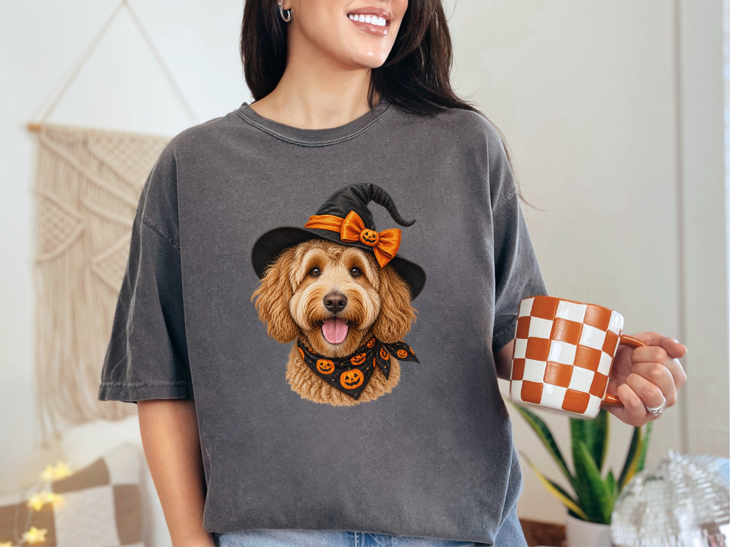 Halloween Golden Doodle Witch Hat - photo 5