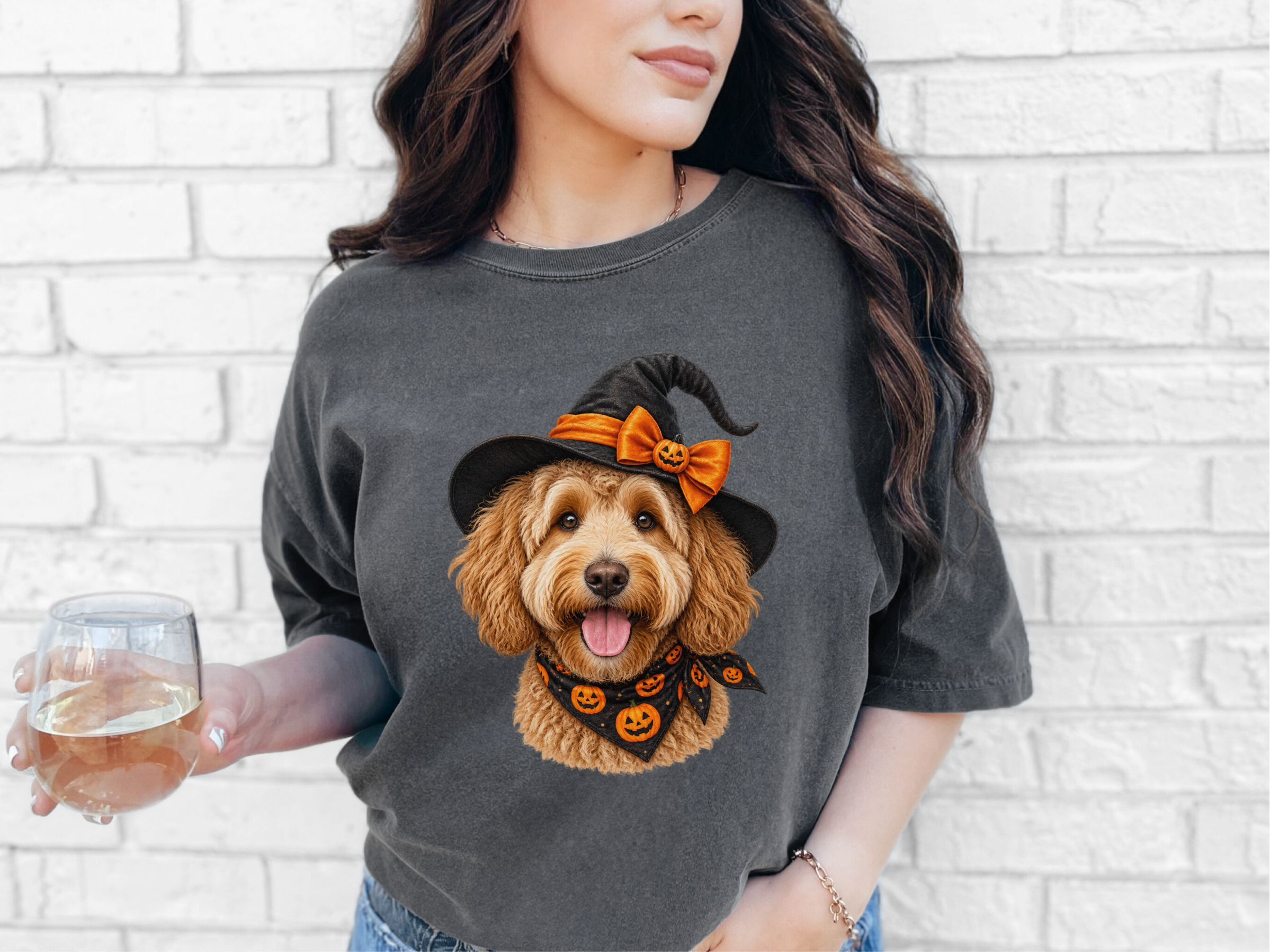 Halloween Golden Doodle Witch Hat - photo 6