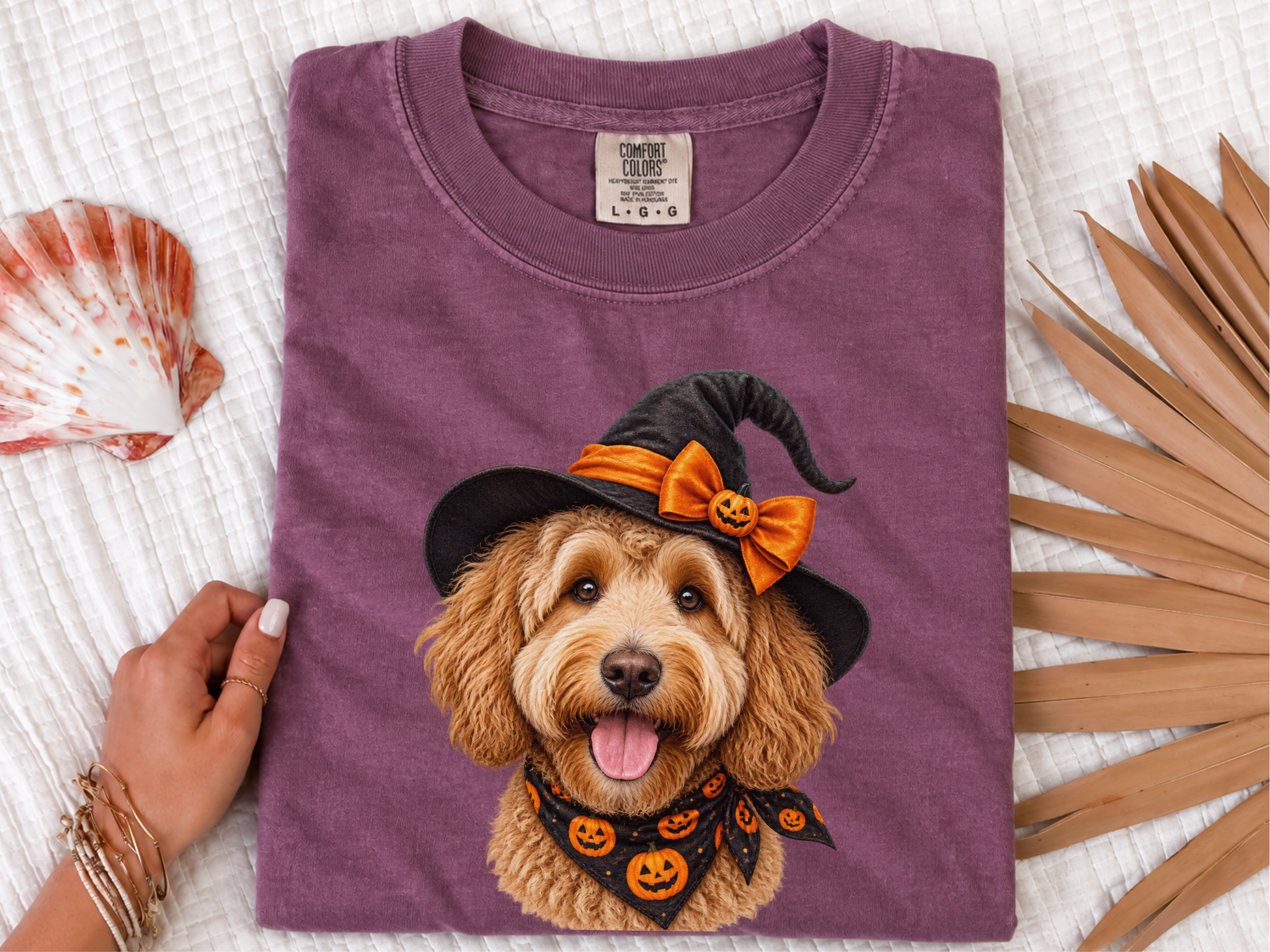 Halloween Golden Doodle Witch Hat - photo 8
