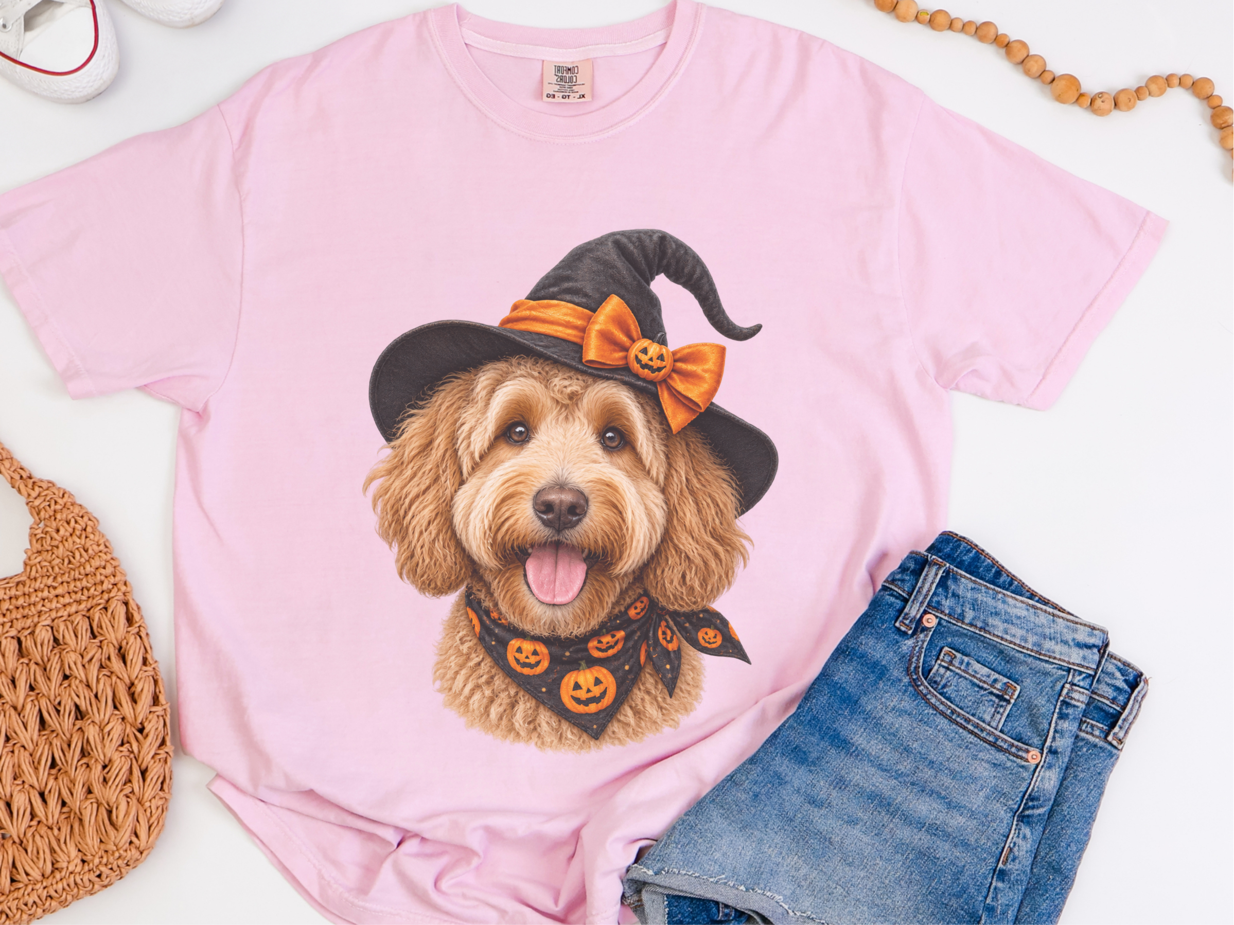 Halloween Golden Doodle Witch Hat - photo 7