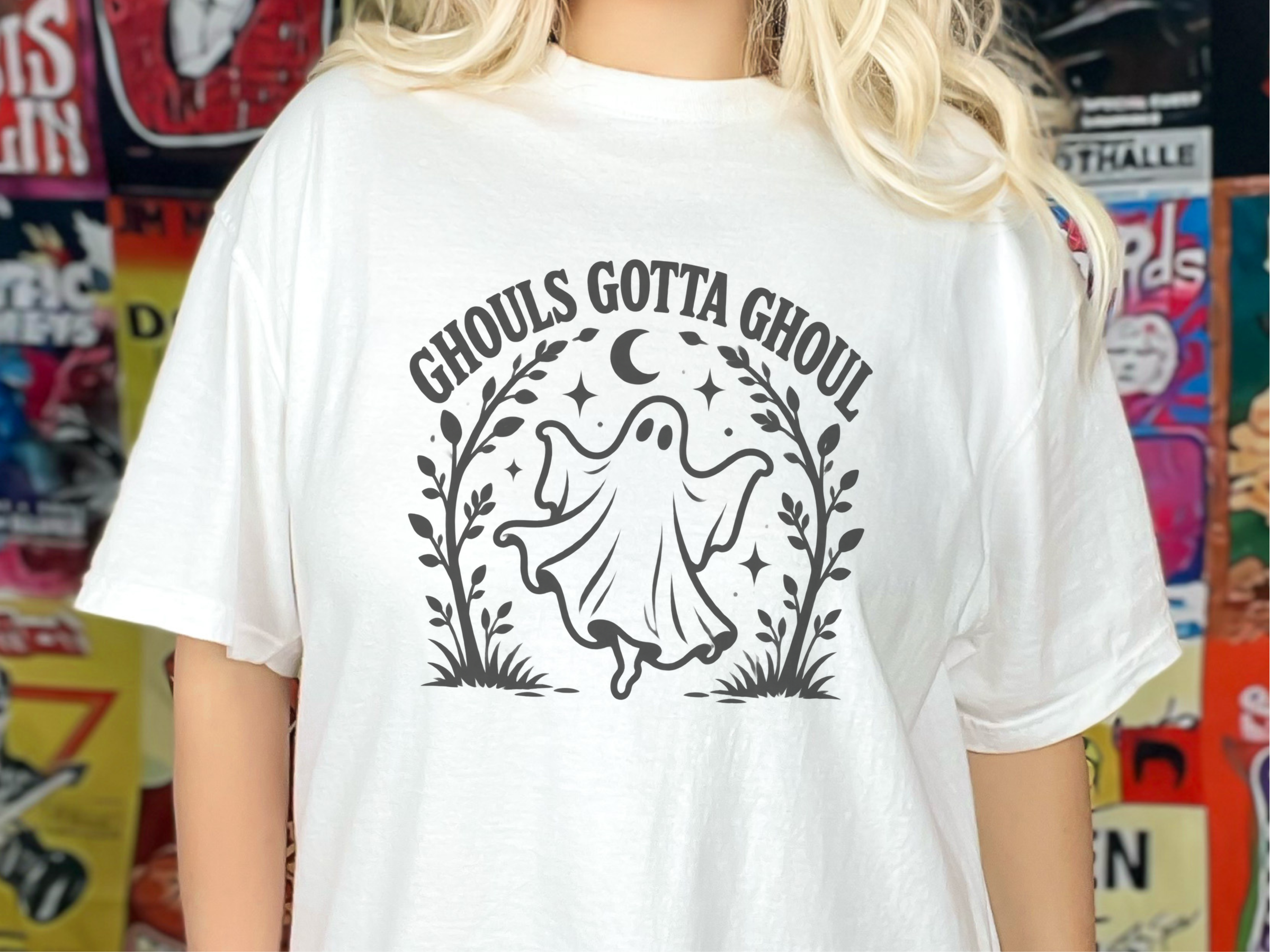 Ghouls Gotta Ghoul Ghost Wreath funny shirt - photo 1