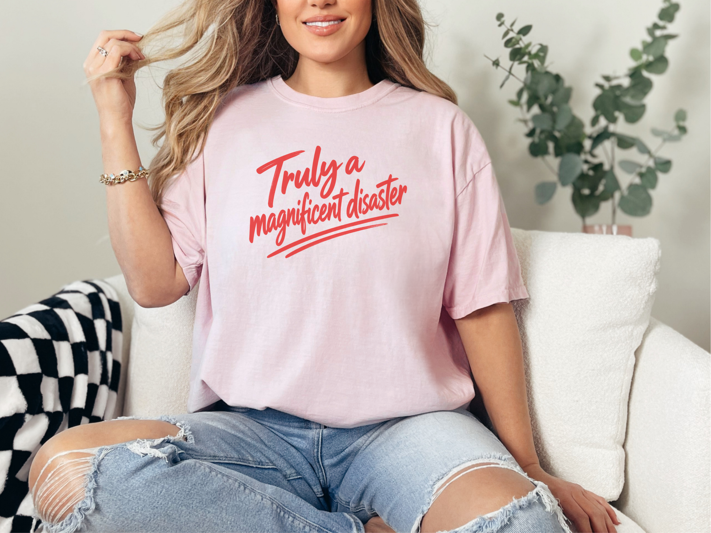 Truly A Magnificent Disaster Script funny shirt - photo 6