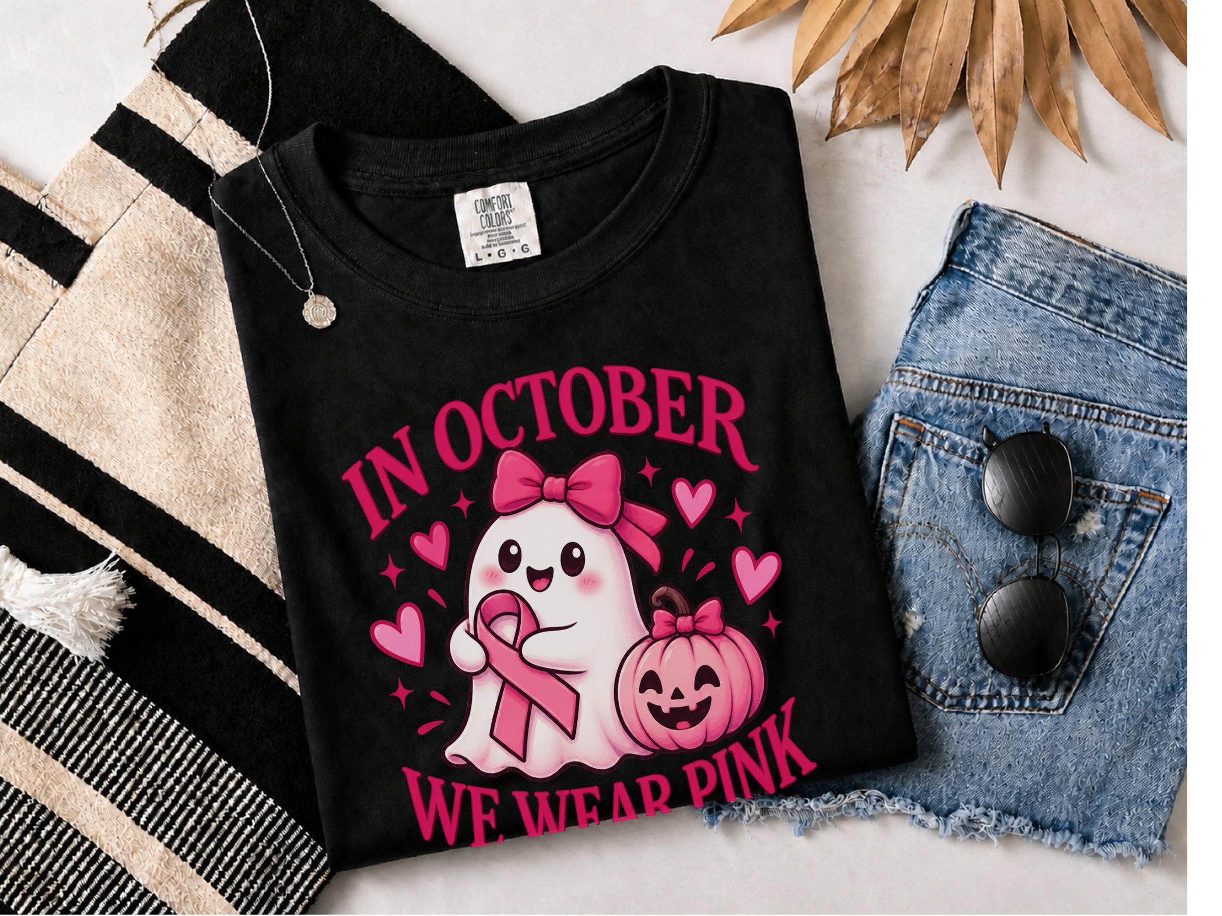 Cute Ghost Breast Cancer Awareness funny shirt - photo 3