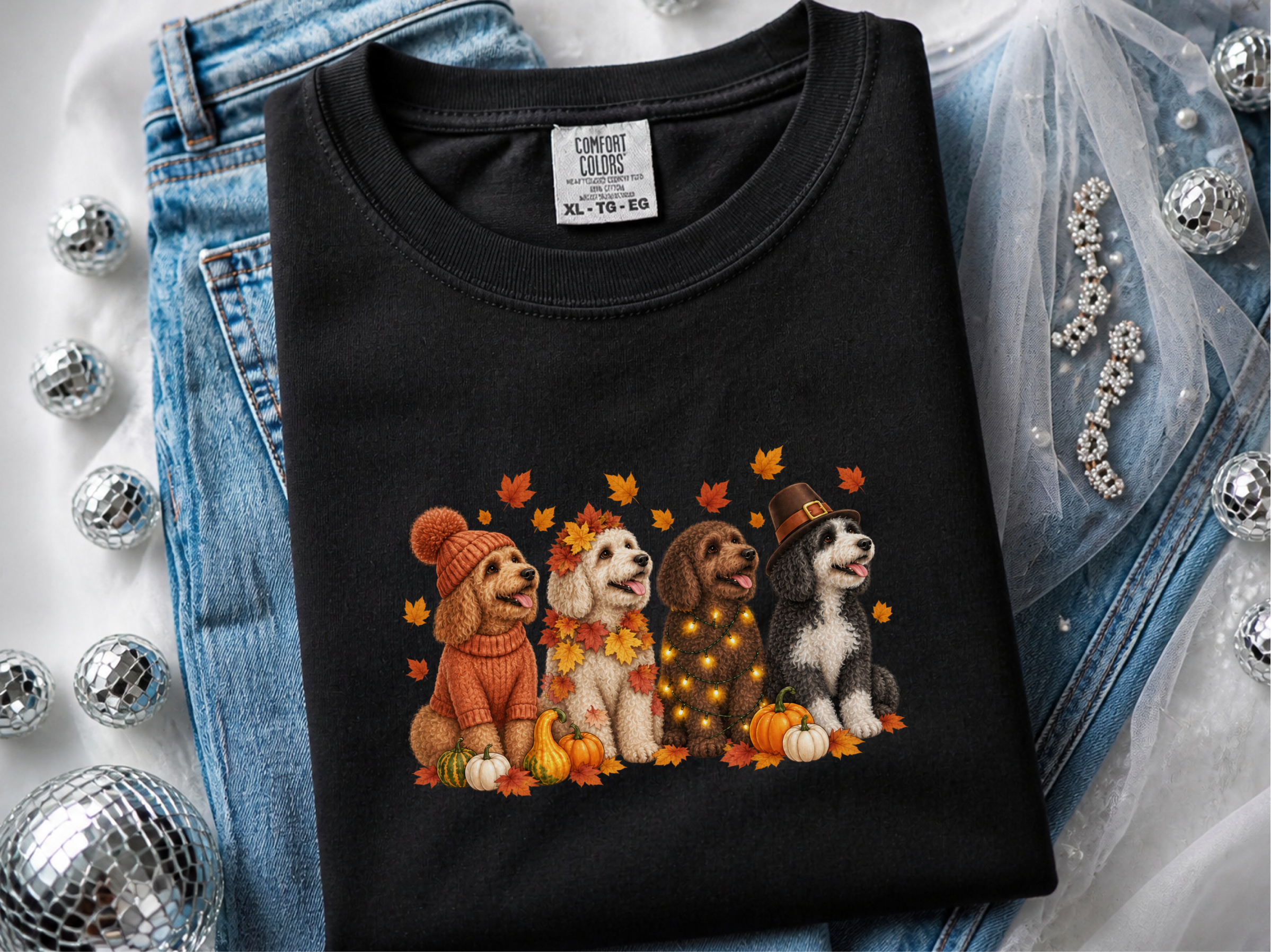 Colorful Autumn Cockapoo Lineup