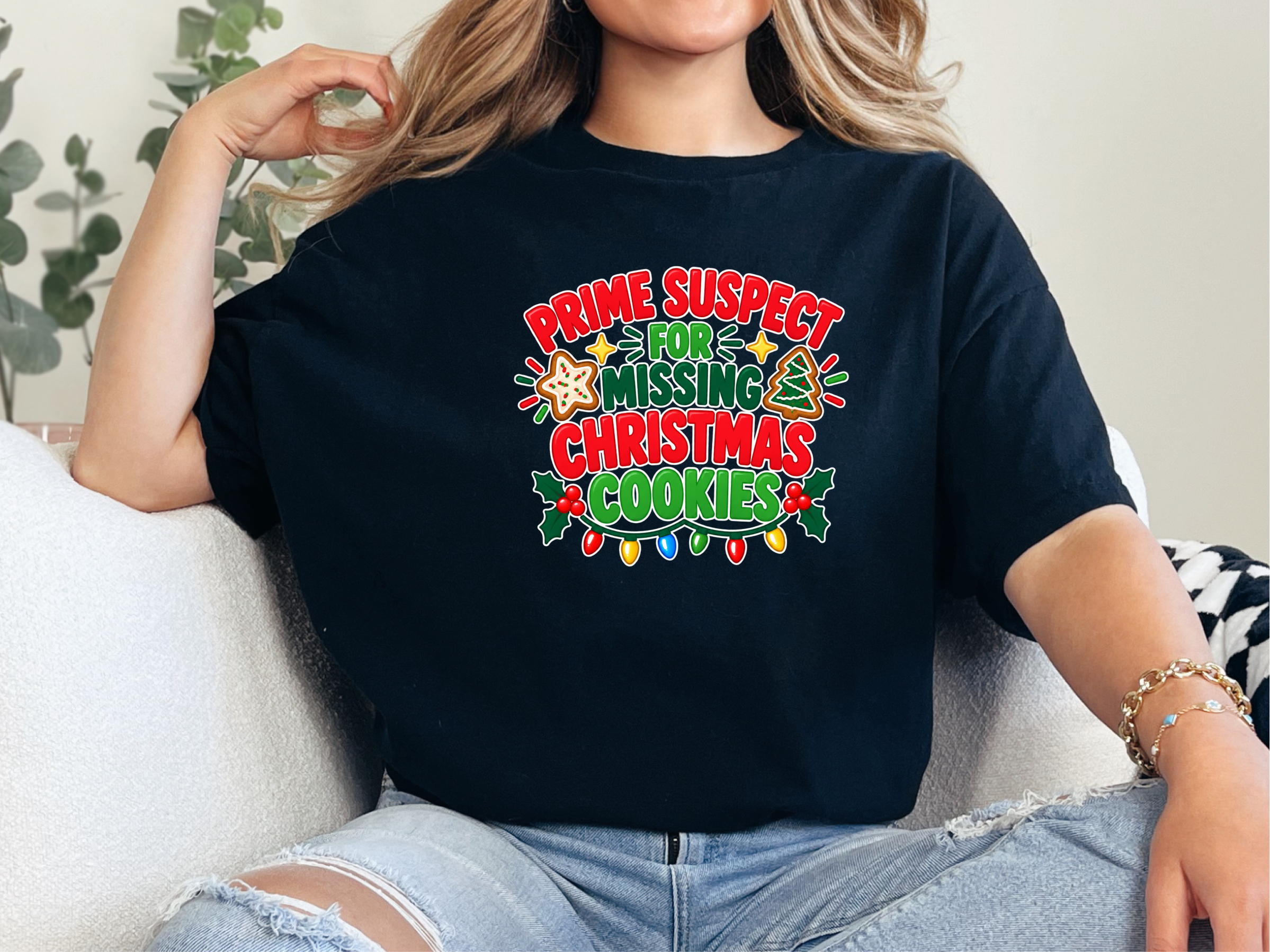 Prime Suspect Missing Christmas Cookies funny shirt - photo 4