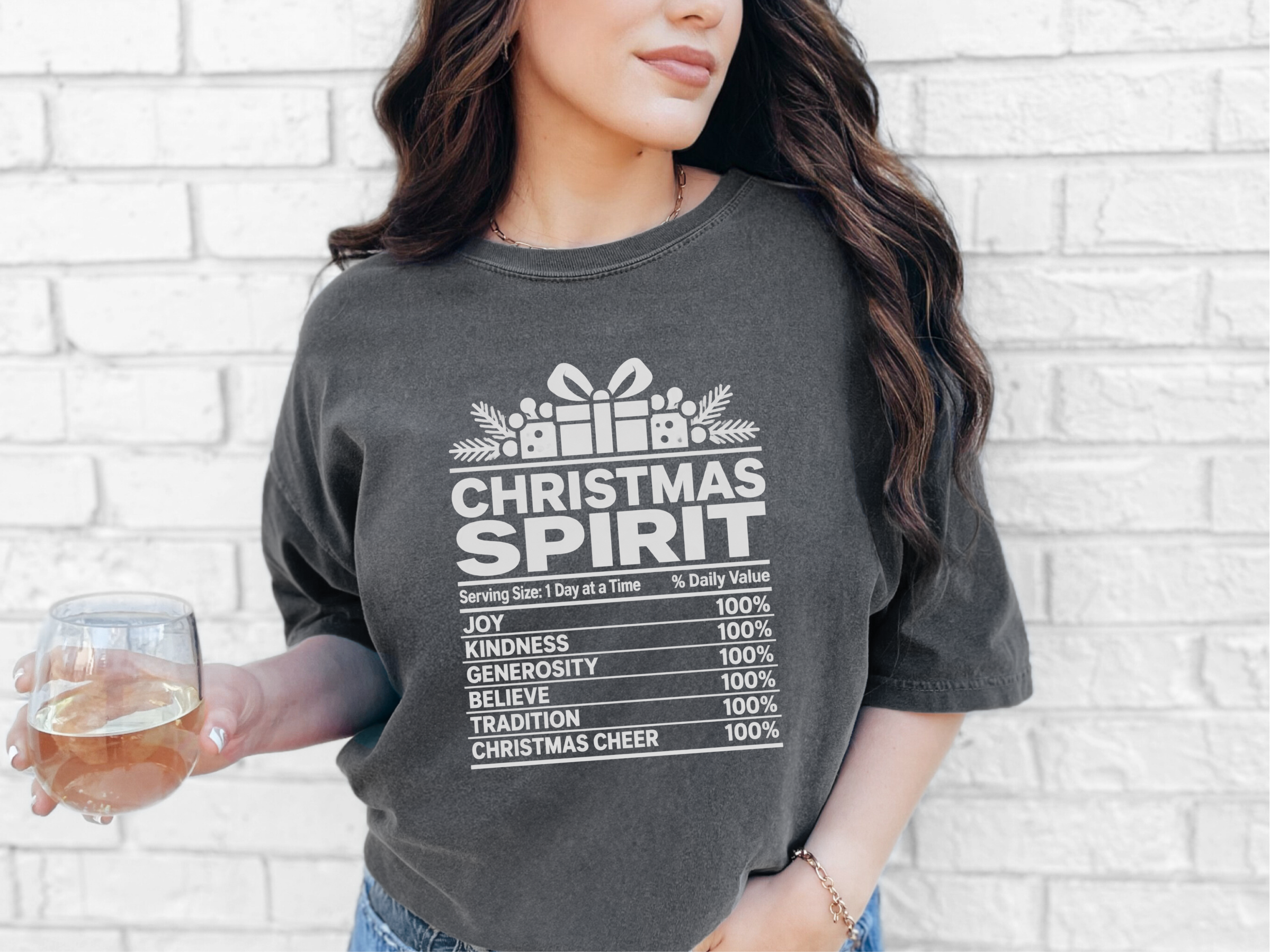 Christmas Spirit Nutrition Label3 funny shirt - photo 5