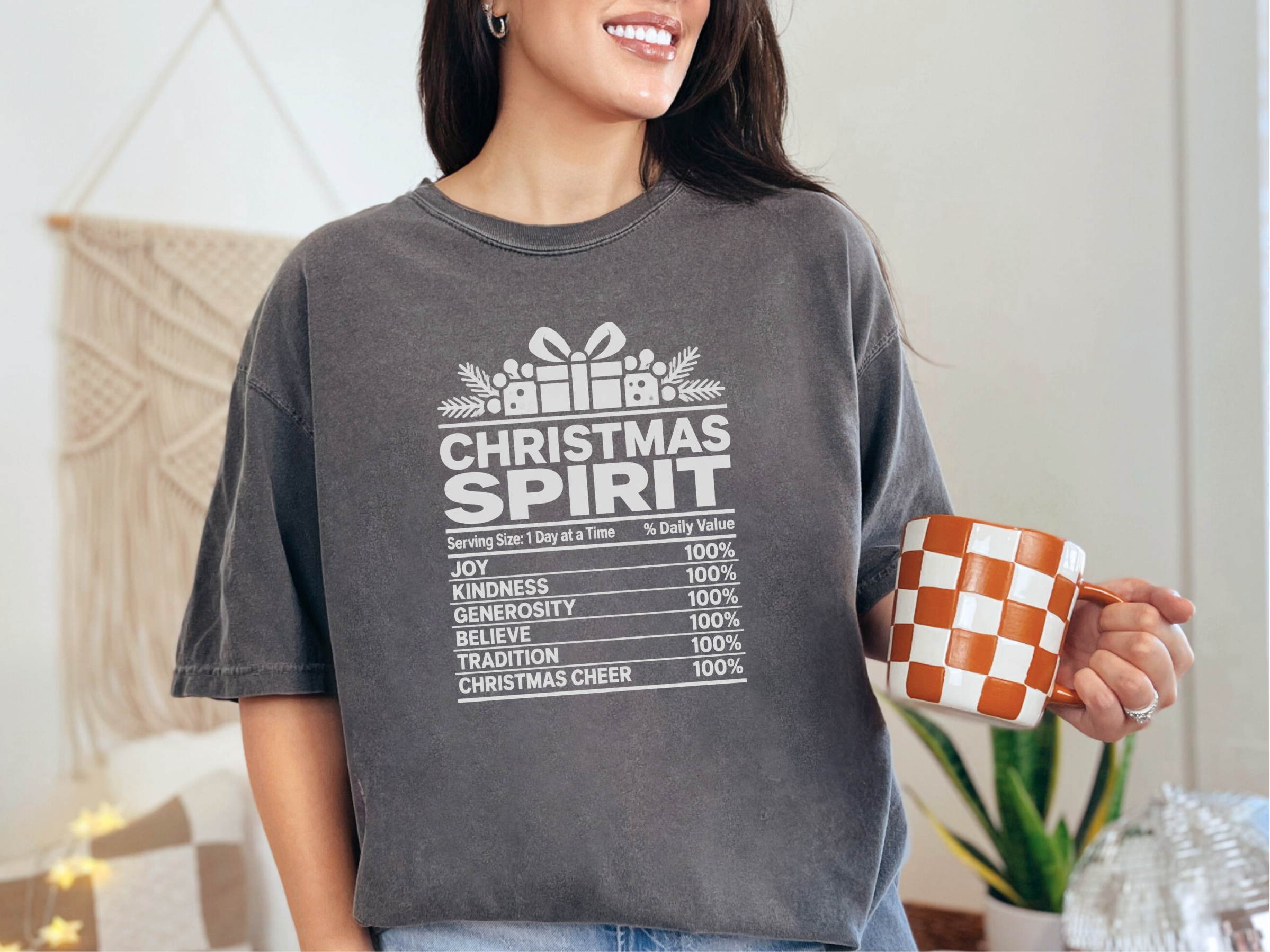 Christmas Spirit Nutrition Label3 funny shirt - photo 3