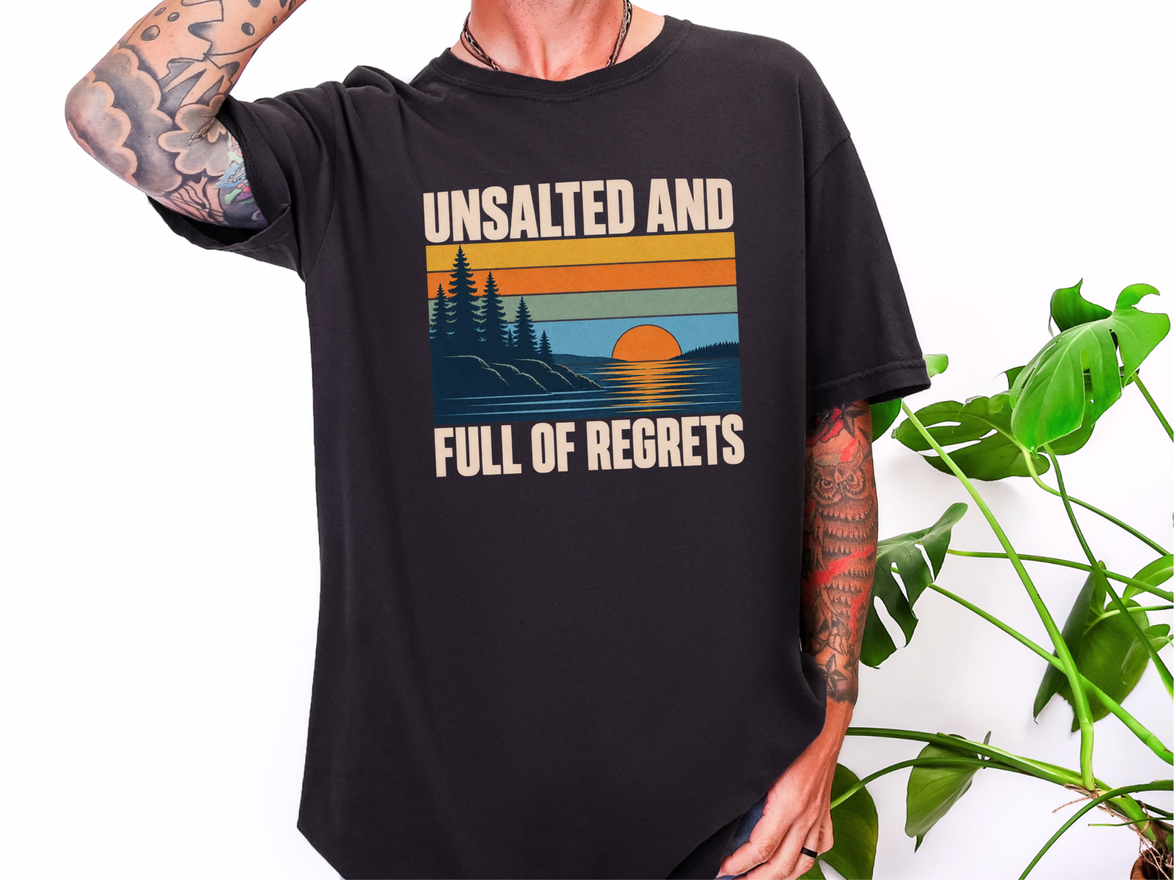 Unsalted Lake Sunset Landscape funny shirt - photo 3