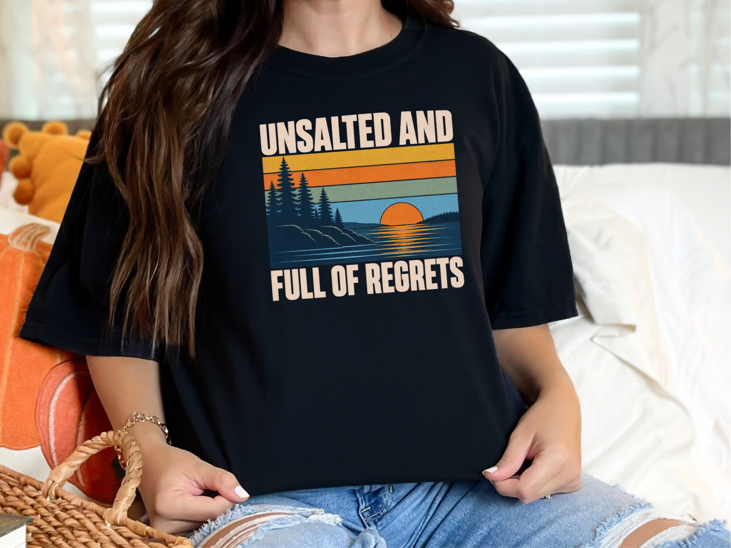 Unsalted Lake Sunset Landscape funny shirt - photo 1
