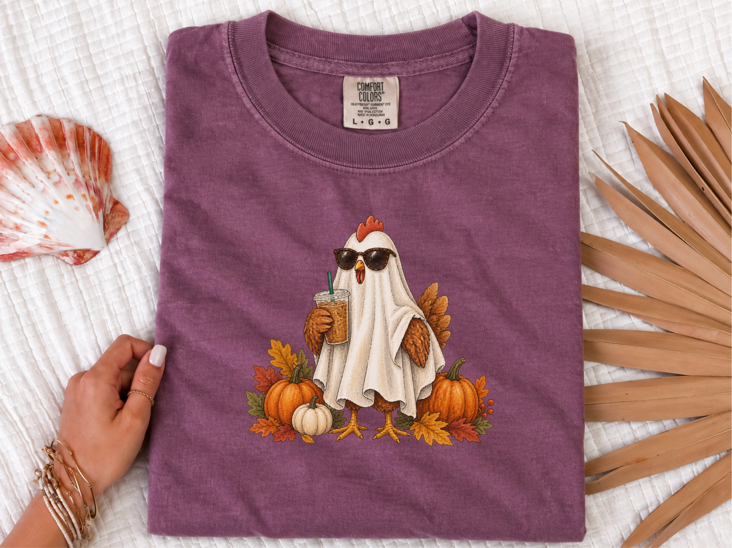 Ghost Chicken Iced Coffee funny shirt - photo 3