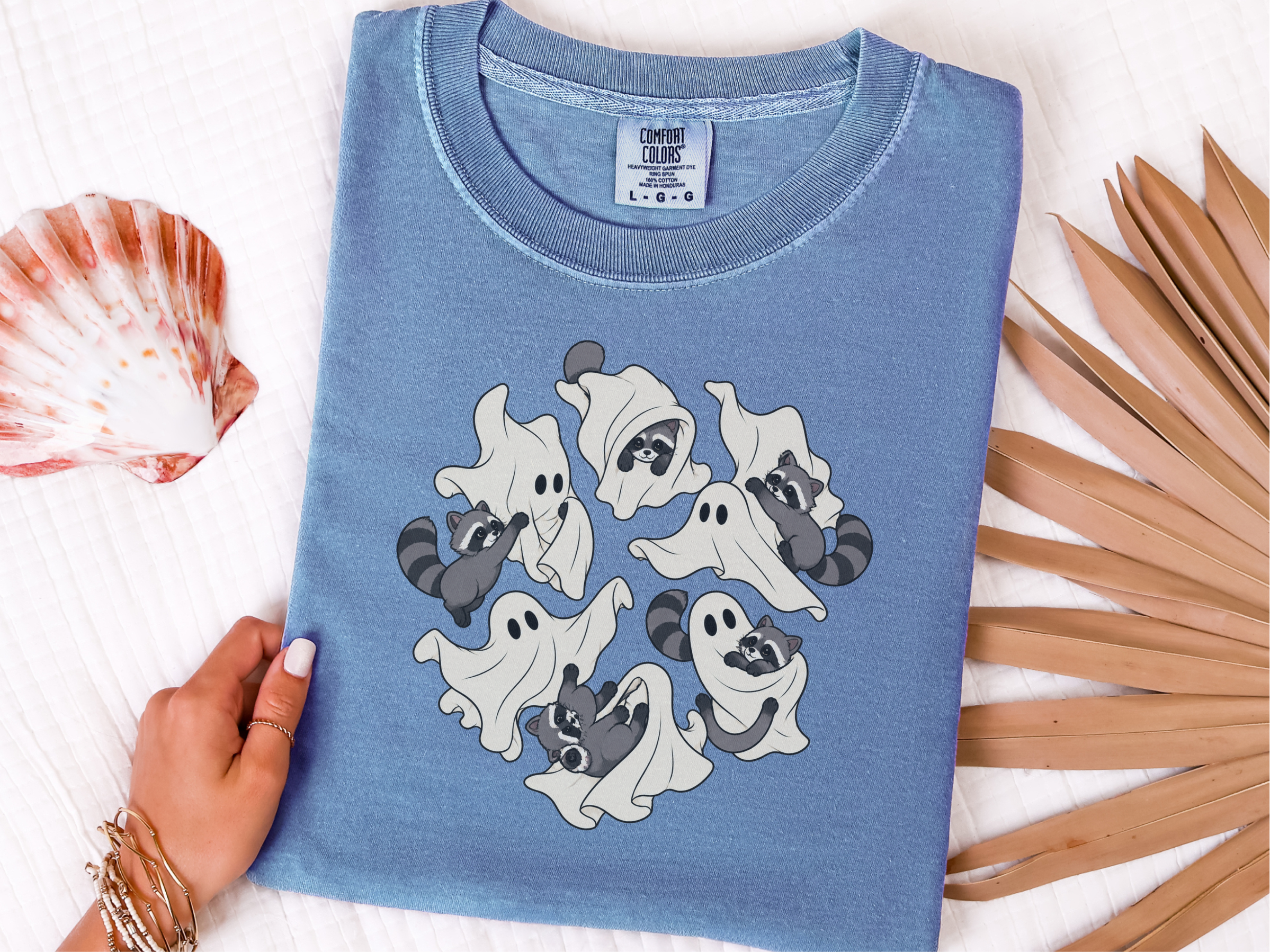 Ghosts Playing With Cool Raccoons funny shirt - photo 7