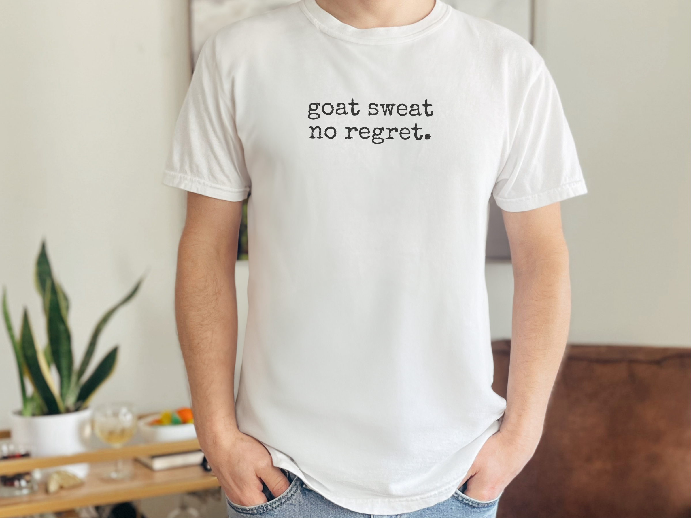 Goat Sweat No Regret funny shirt - photo 2
