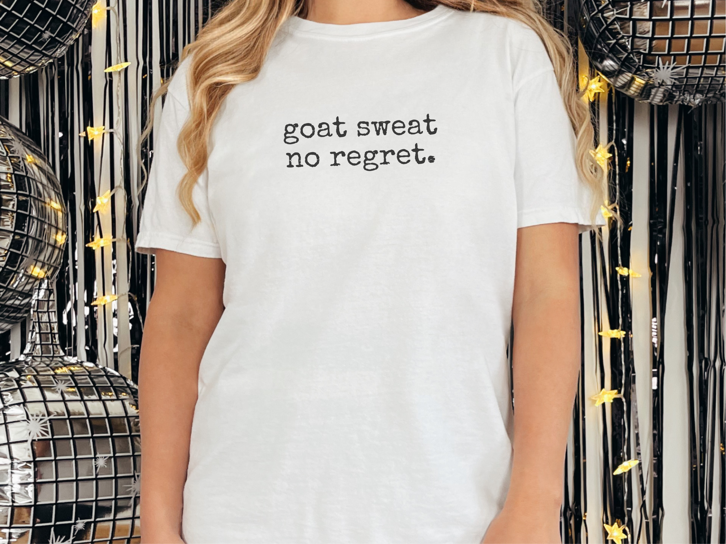 Goat Sweat No Regret funny shirt - photo 1