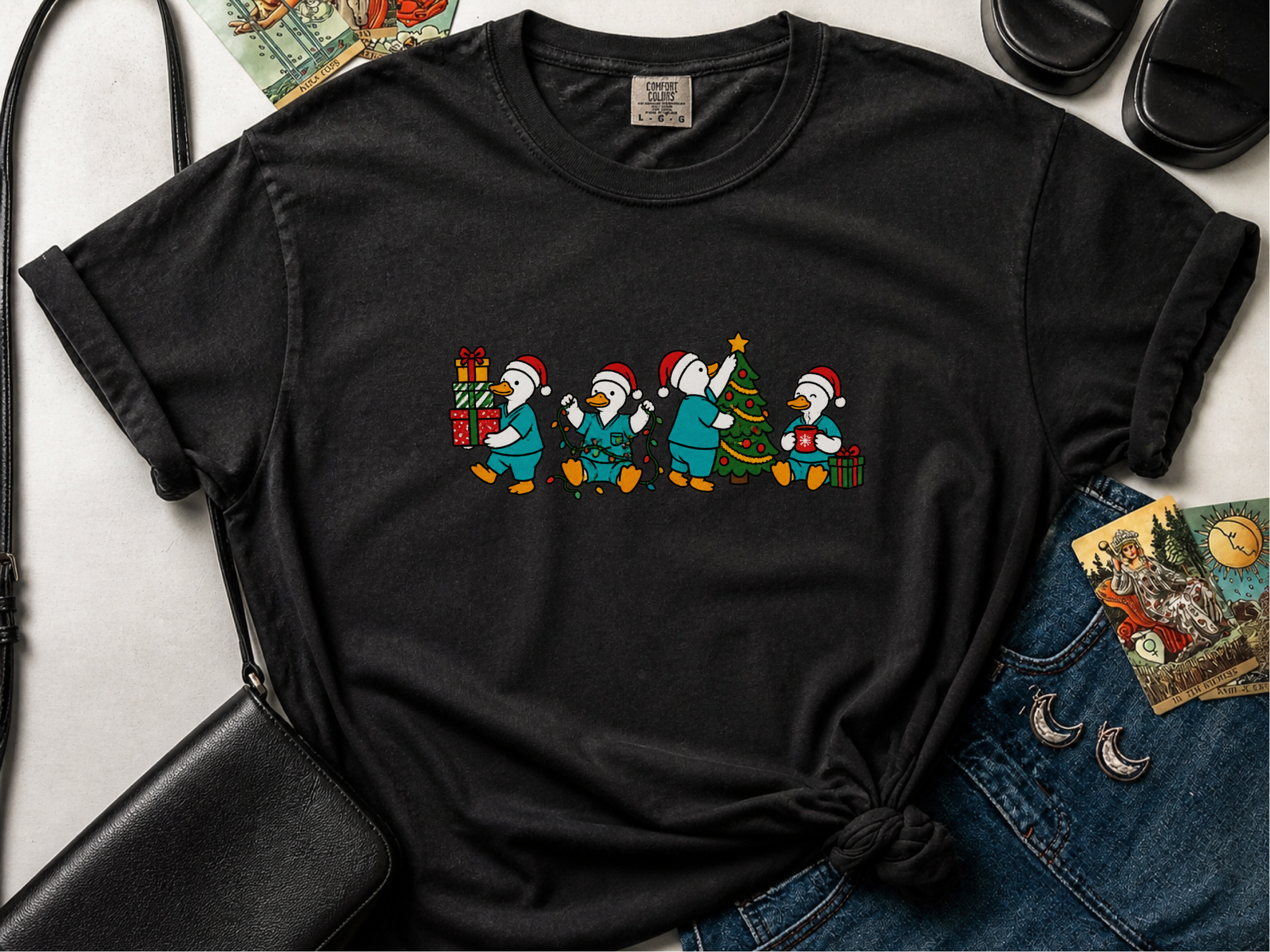 Christmas Scrub Ducks