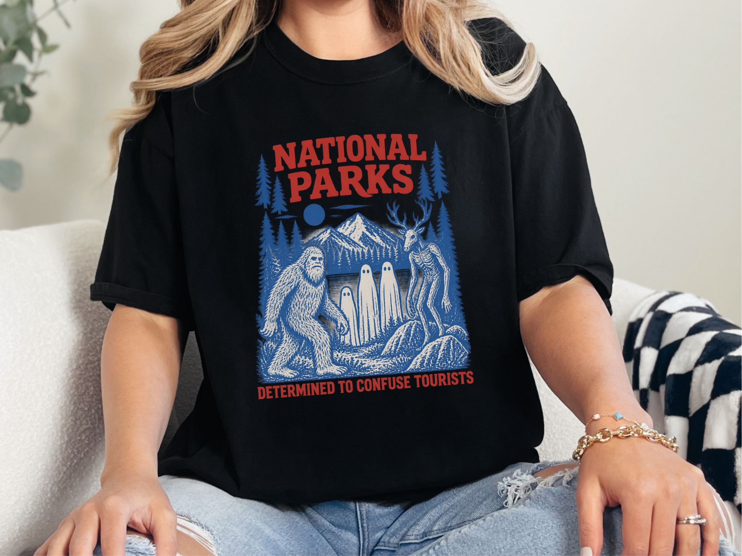 National Parks Cryptids Forest Scene