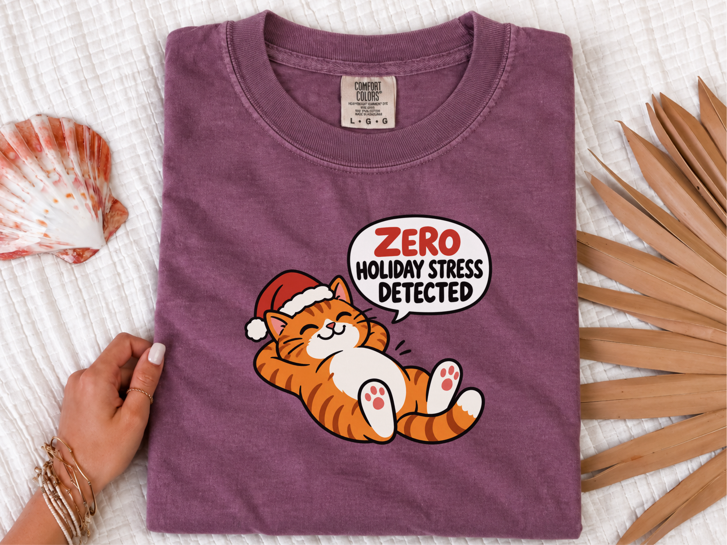 Zero Holiday Stress Cat funny shirt - photo 7