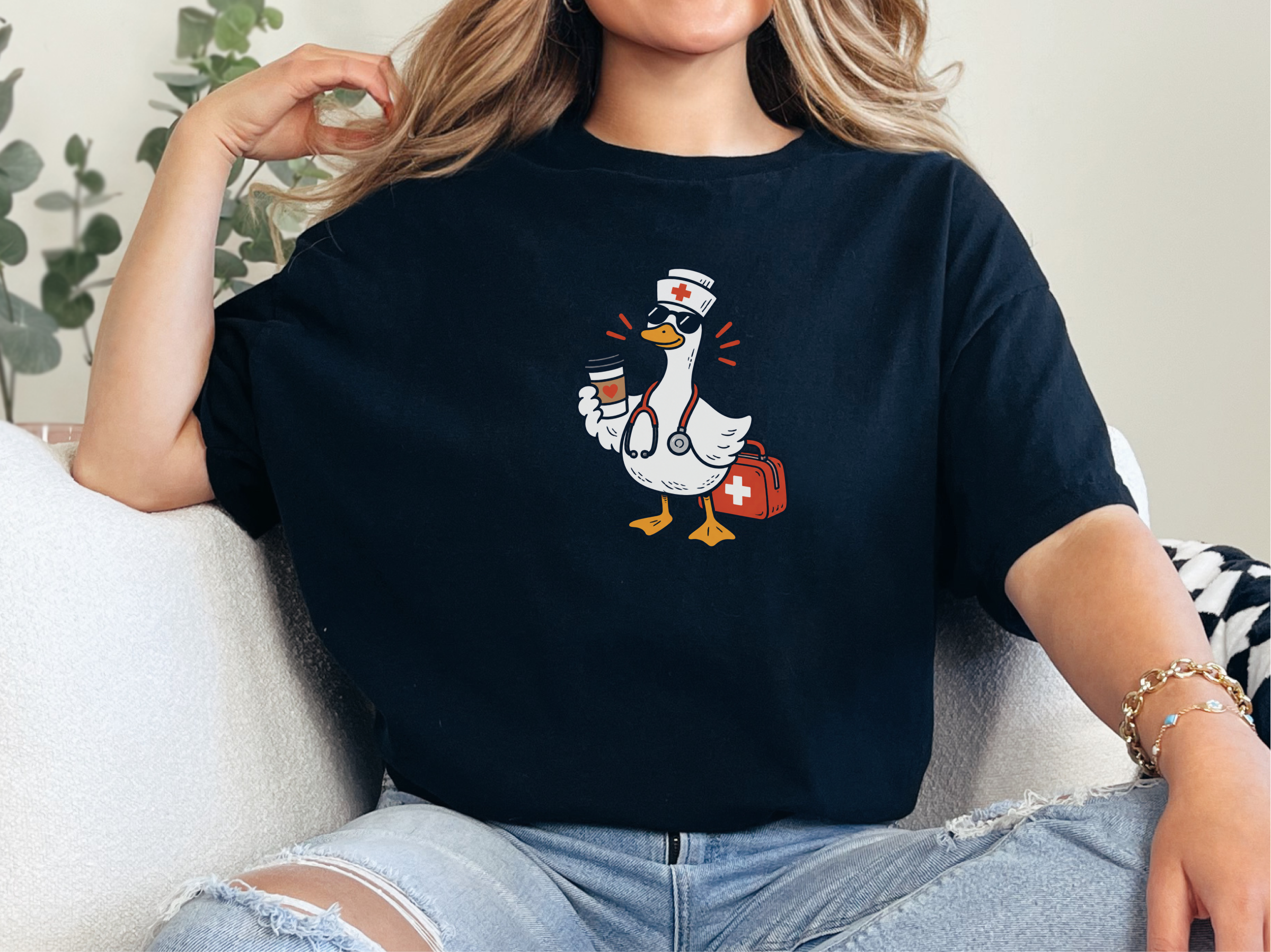 Cool Nurse Duck Coffee Cup funny shirt - photo 2