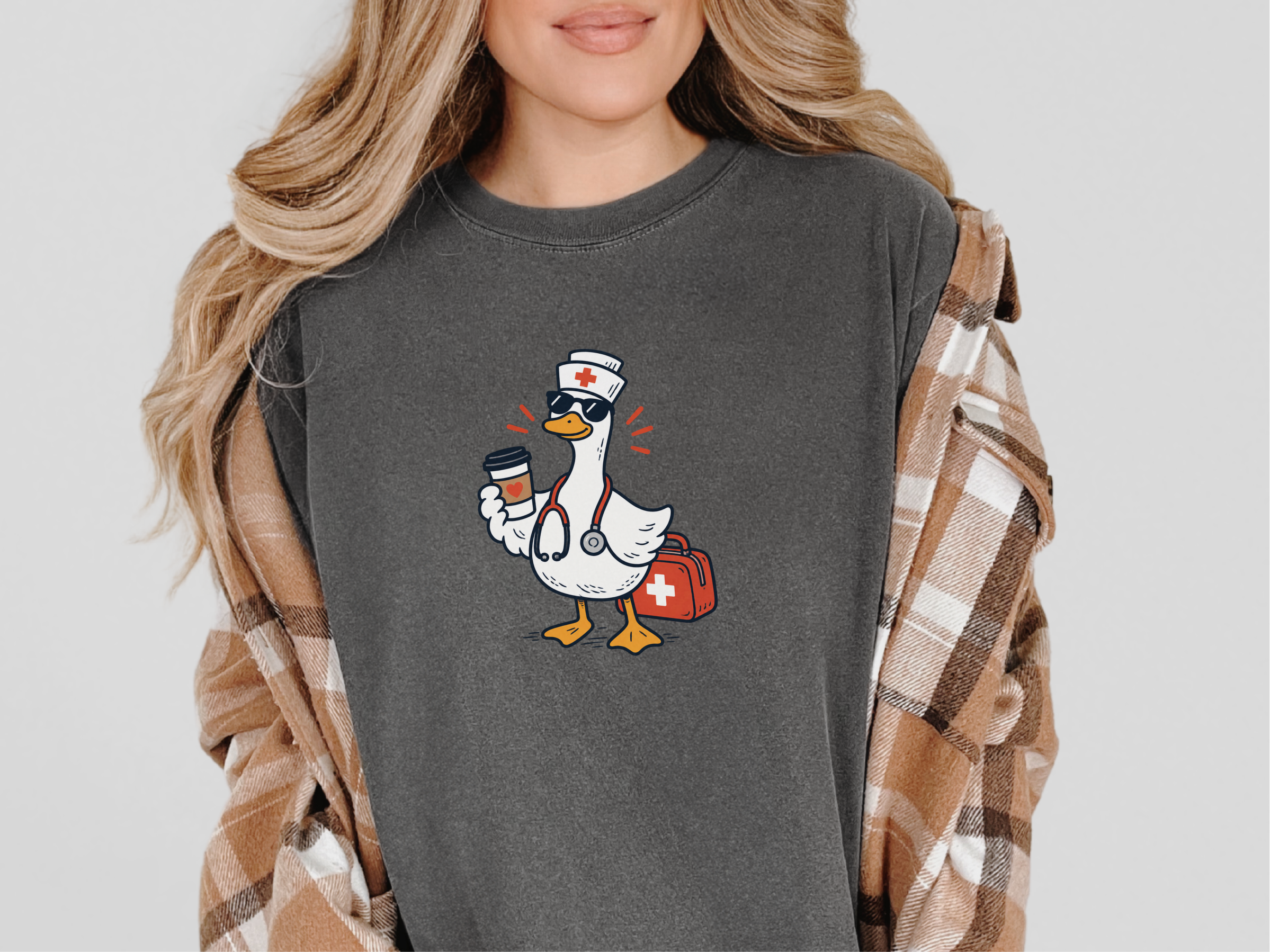 Cool Nurse Duck Coffee Cup funny shirt - photo 4