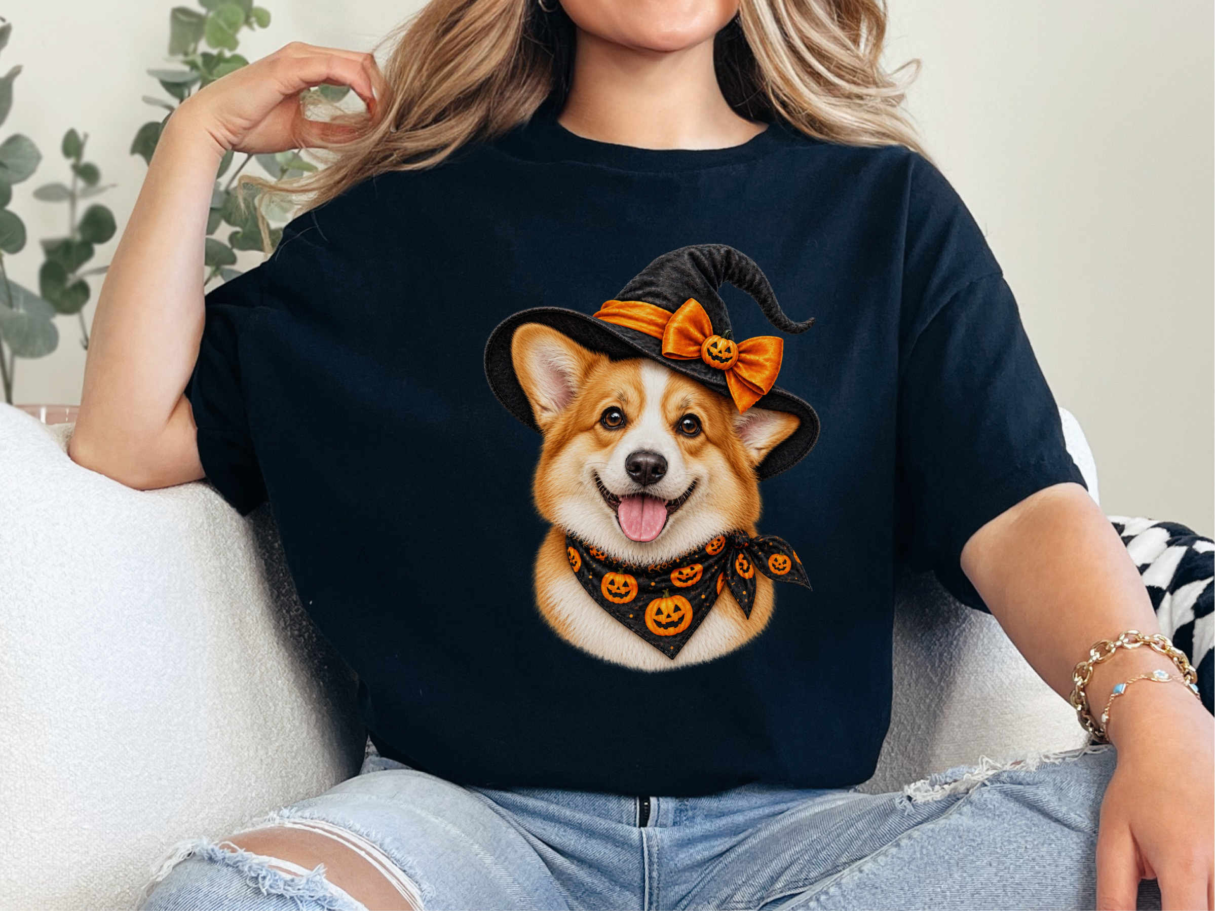 Halloween Corgi Witch Hat - photo 4